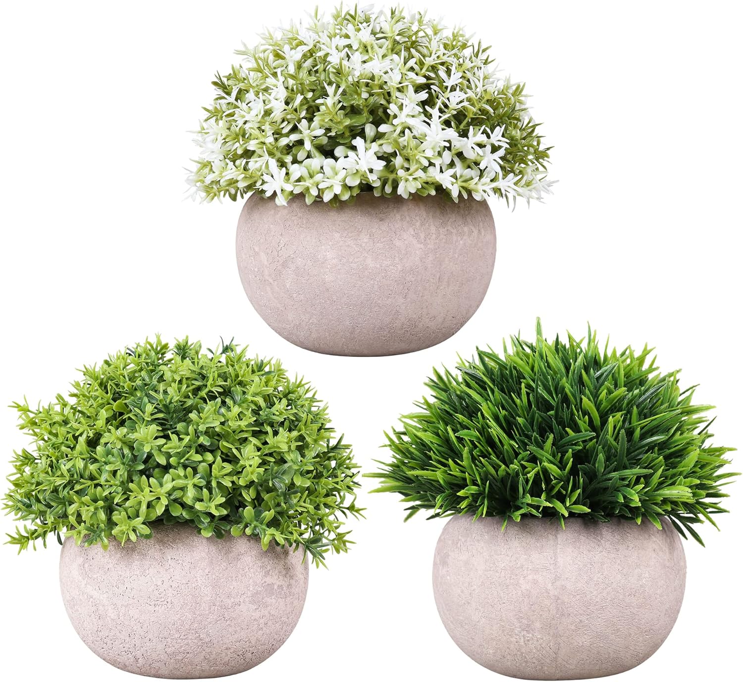 Artificial Plants Plastic Fake Mini Green Grass Flower