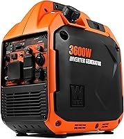 WEN 56360i 3600W Portable Inverter Generator RV Ready Quiet 65dB Lightweight 46lbs Fuel Shutoff