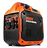 WEN 3600-Watt Portable Inverter Generator, RV-Ready, Quiet and Lightweight with Fuel Shut Off (56360i) 3600W