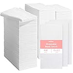 Prestee 400 Linen Feel Disposable Paper Hand Towels - White, Event Supplies, Disposable Guest Towels, Wedding Napkins, Disposable Napkins for Guest Bathroom, Christmas Parties, Holiday Dinners