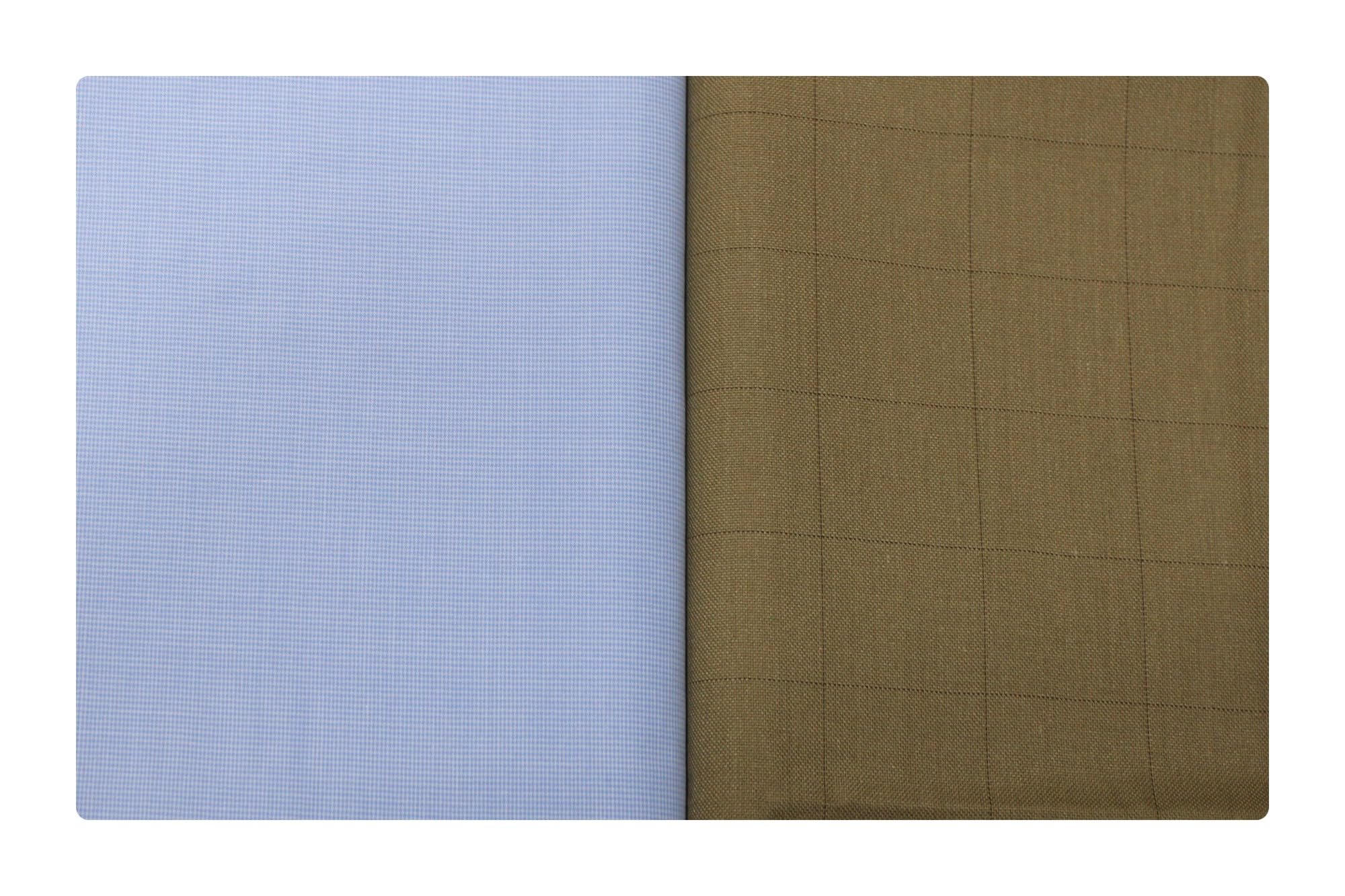 J.hampstead Men's Cotton Shirt 1.60 m and Poly Wool Blend Trouser 1.30 m Fabric Unstitched Combo