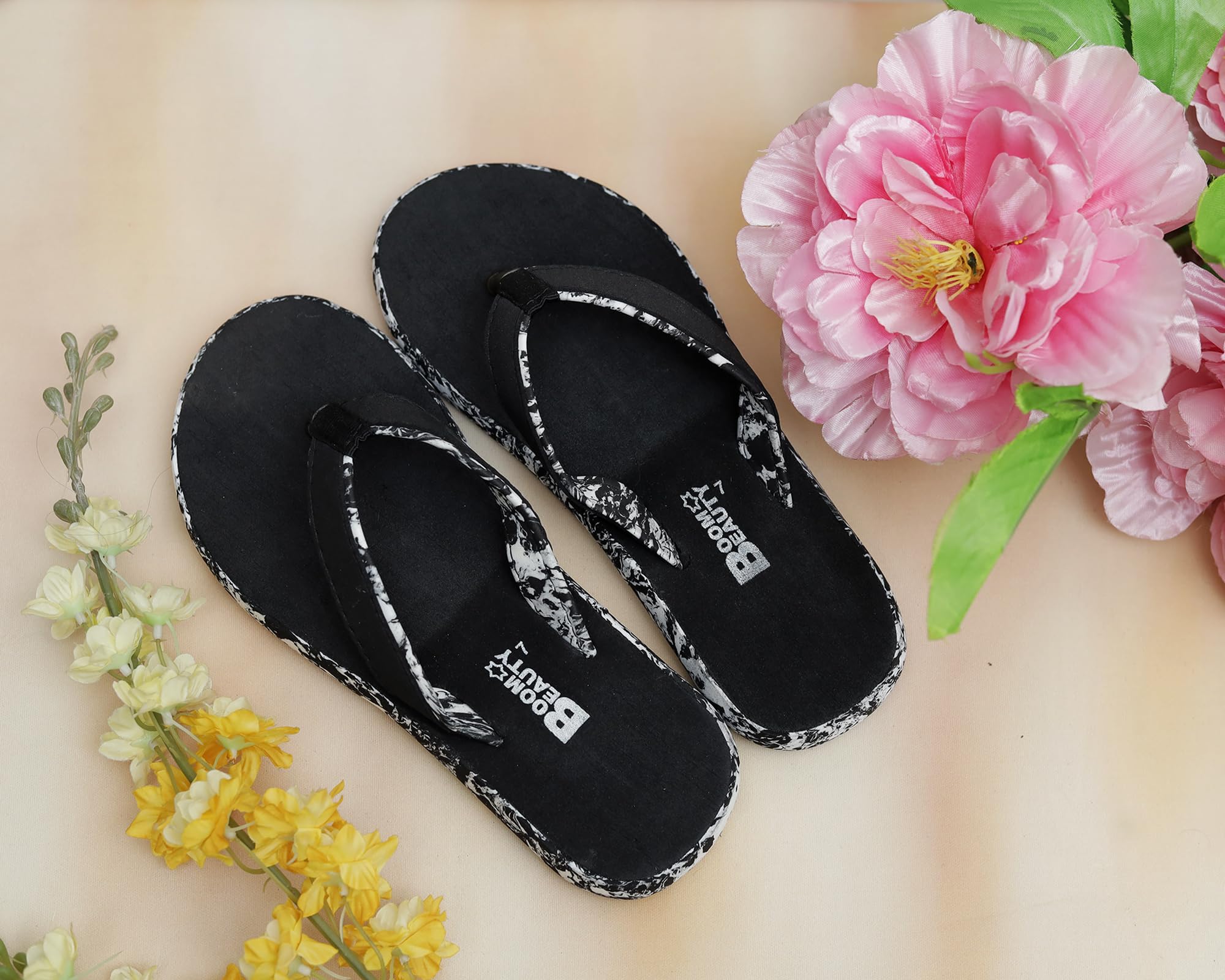 boombeauty Stylish flat heel slipper for Women (12-bk badal-3_PT)-picture-24