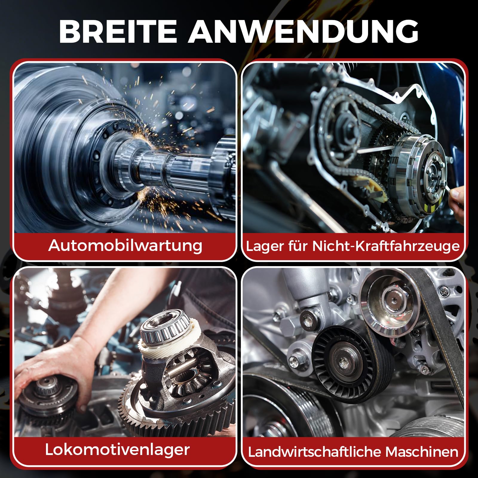 GEARMONSTER 36-TLG Lagerabzieher Set Innenlager Kugellager Abzieher