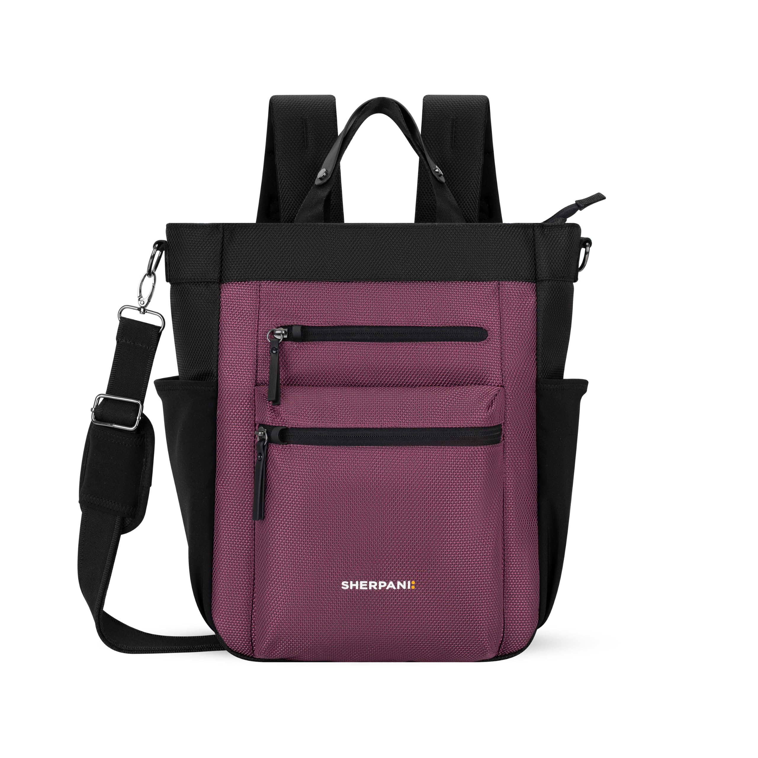 Condition photo showing New/Like New for sherpani soleil, anti theft convertible backpack 3 in 1 tote (smoky orchid) | anti-theft sling, 18l travel shoulder bag, everyday crossbody purse, business daypack, travel gift for women, fits 13'' laptop