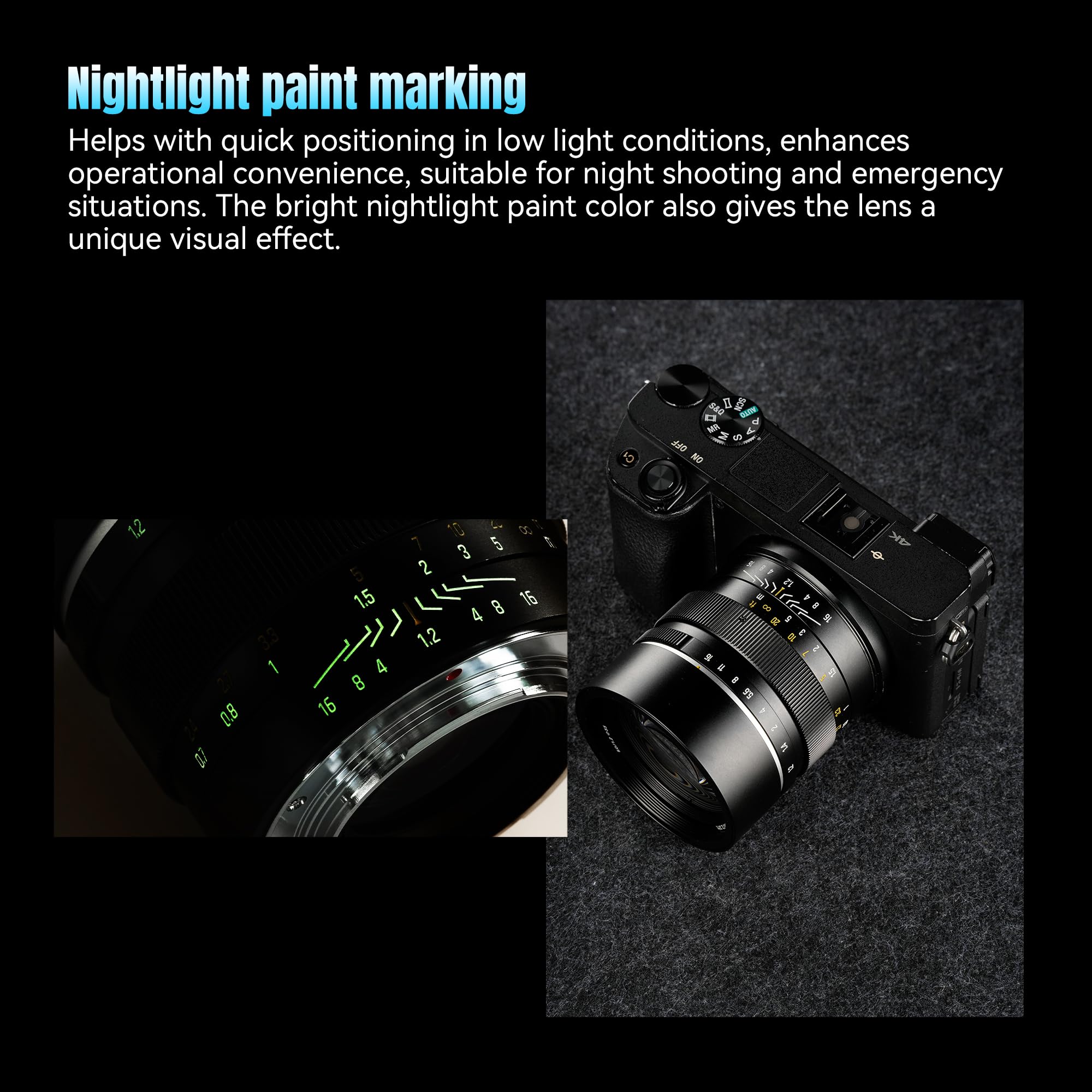 7artisans 50 mm F1.2 APS-C obiektyw stały duża przysłona kompatybilny z Sony A6000