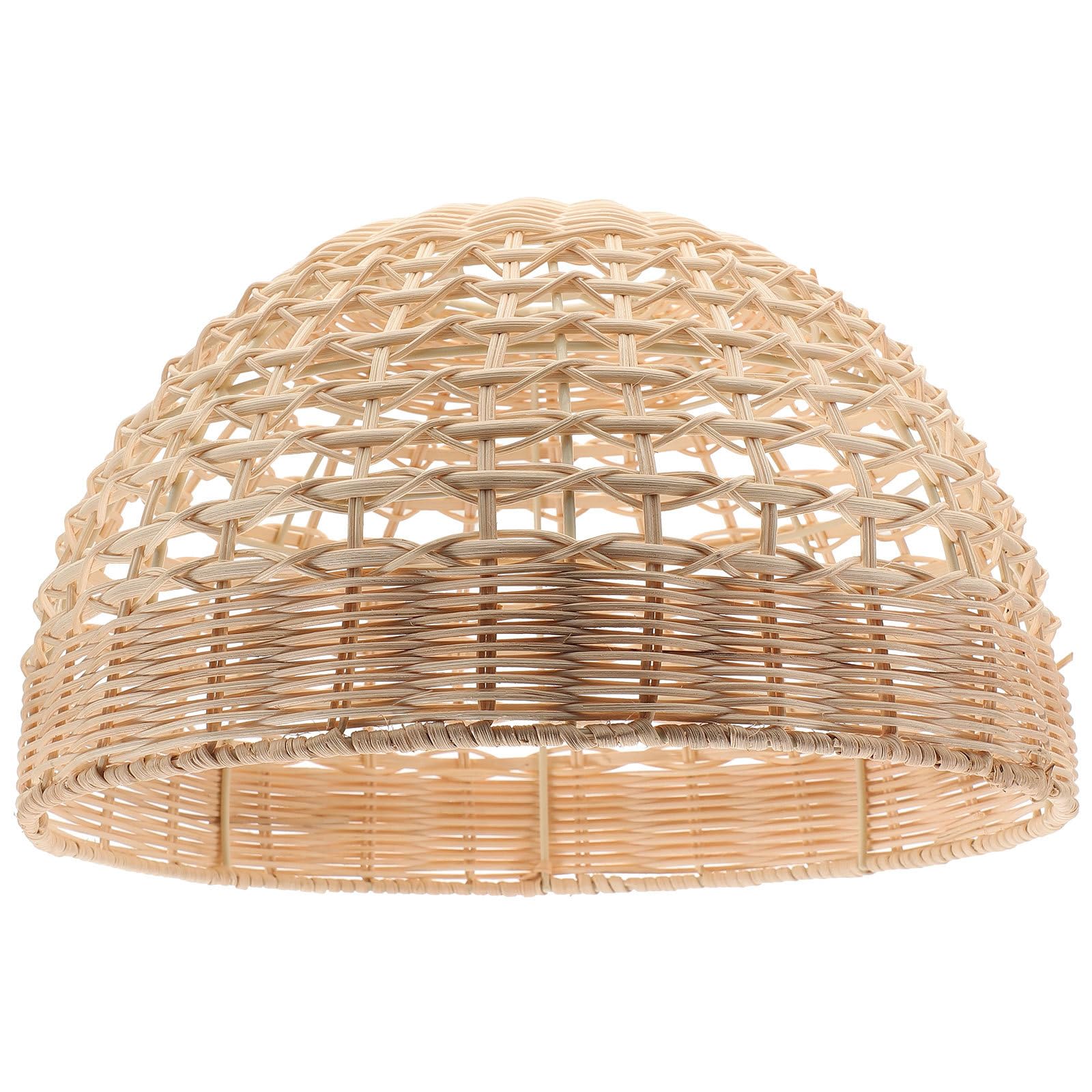 Paralume E26 E27 per Lampadario, 1 Pezzo in Rattan Intrecciato