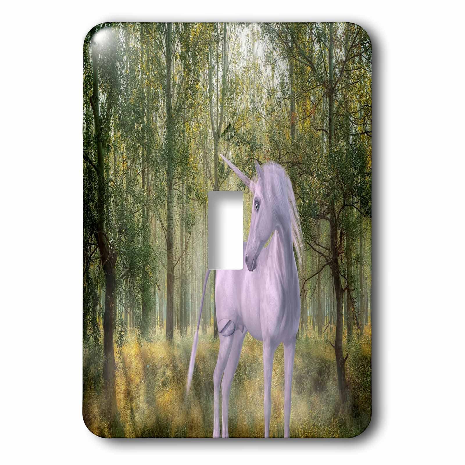 Licorne argentée interrupteur à bascule unique lsp_255450_1 pour déco murale