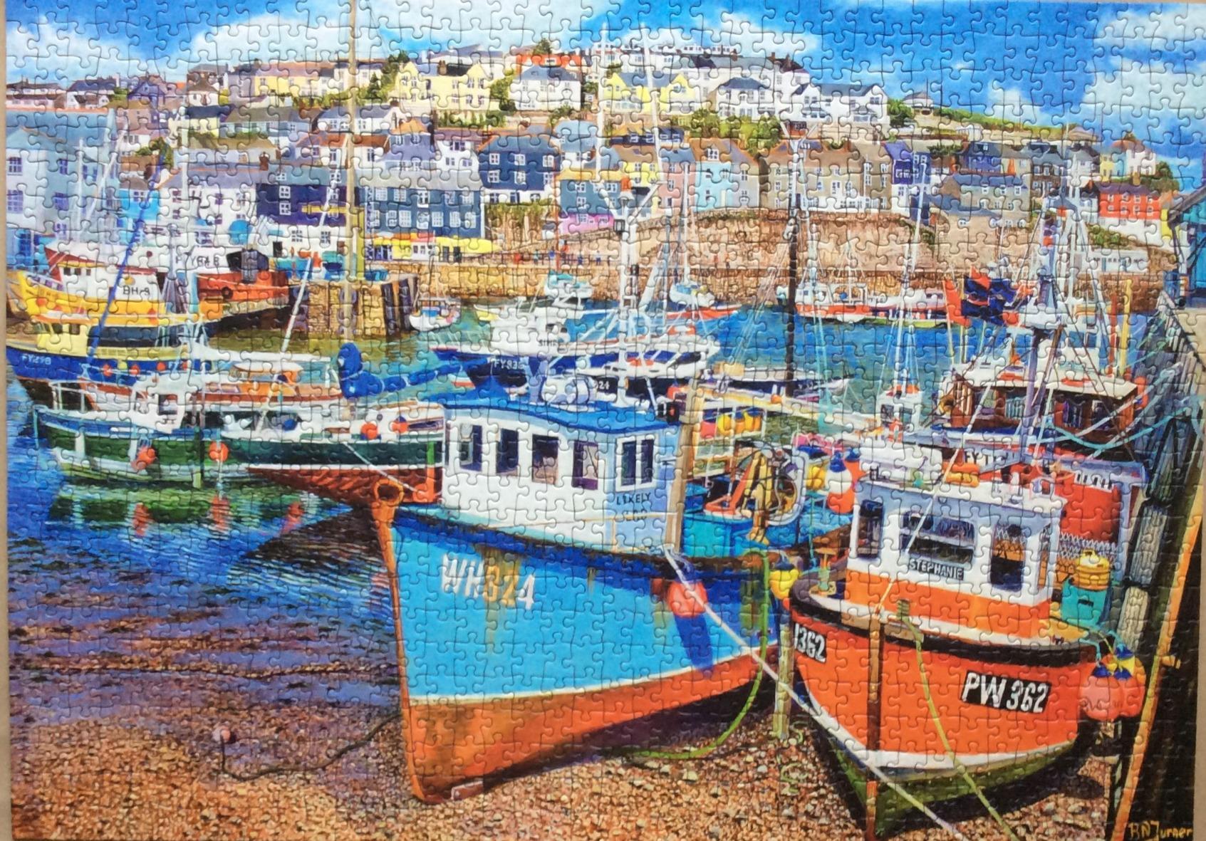 Gibsons Mevagissey Harbour 1000 Piece Jigsaw Puzzle : Amazon.co.uk ...