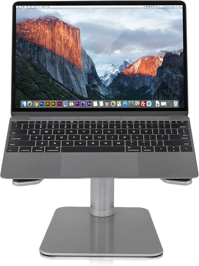 Soporte ajustable para laptop Mount-It! de 11 a 15 pulgadas, plateado miniatura 6