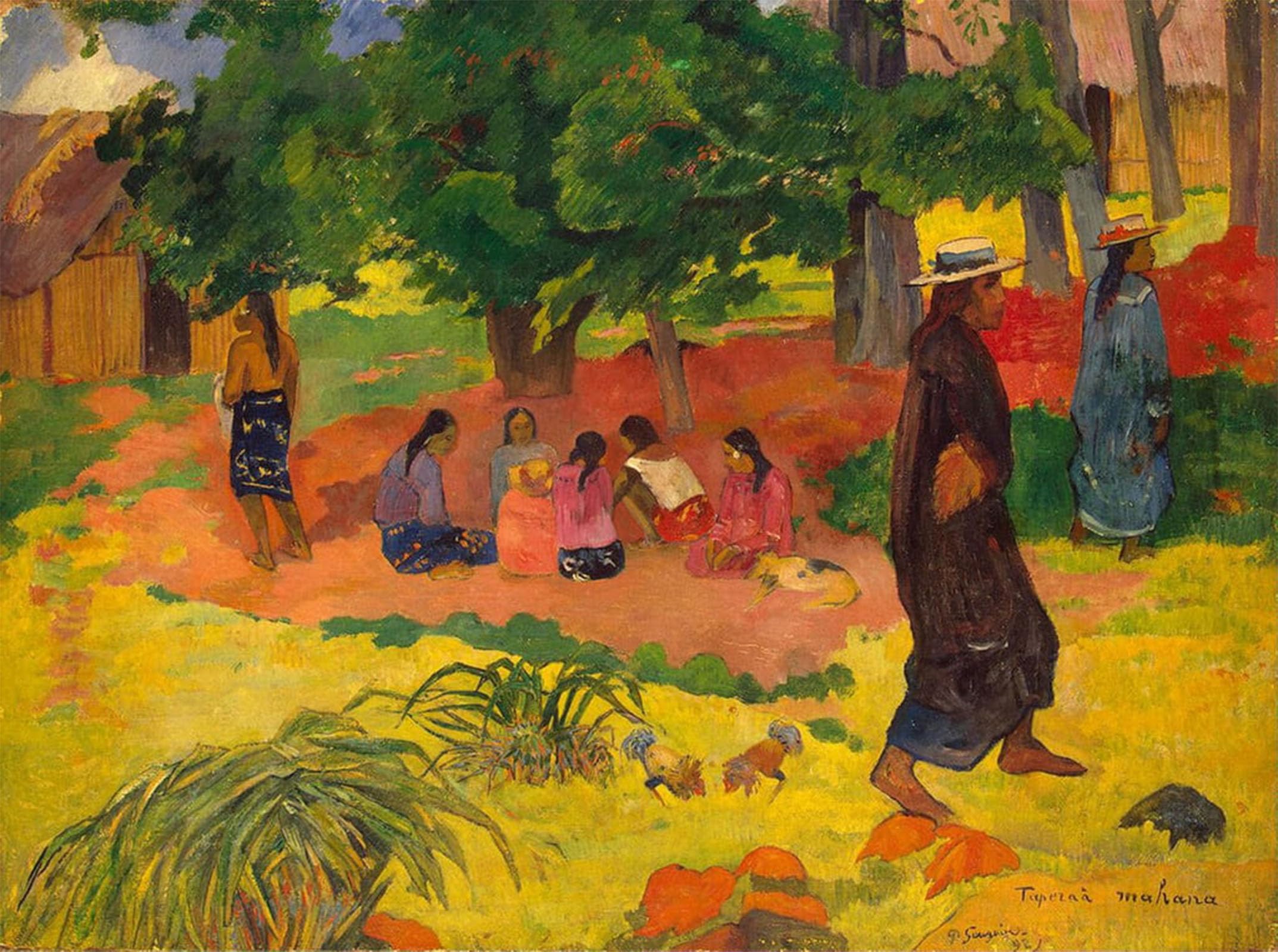 Serendipitp No Frame Vintage Wall Art Canvas Nordic Poster Canvas Print Picture Taperaa Mahana By Paul Gauguin Wall Art Poster For Home Decor 60X90cm