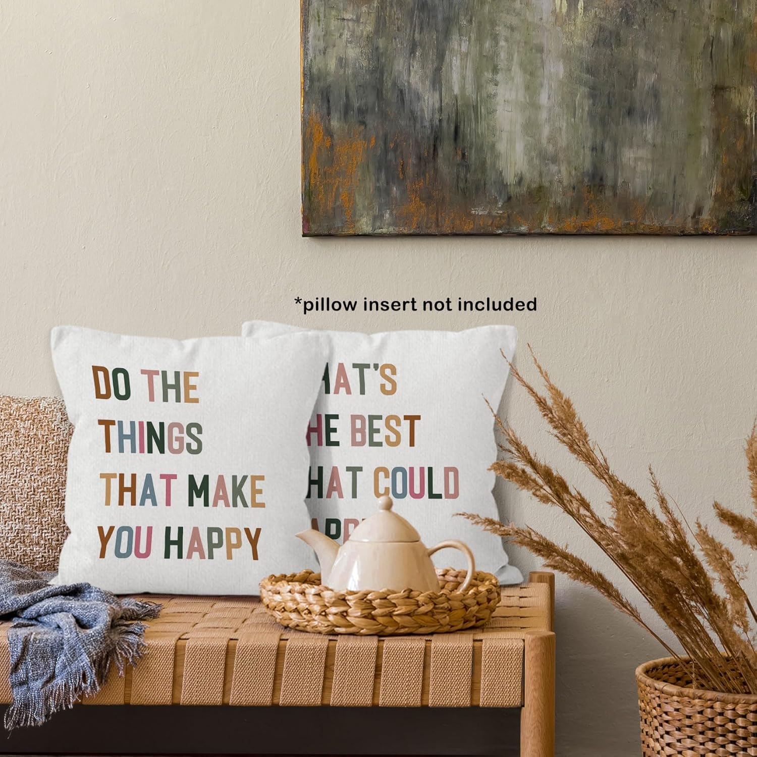 Inspirational Motivational Throw Pillow Covers 18x18 Set of 2, Preppy Decor Pillow Cases Gifts for Classroom Playroom Teens Dorm Kids Room Bedroom Nursery, Positive Pillowcases for Couch Bed - Image 6