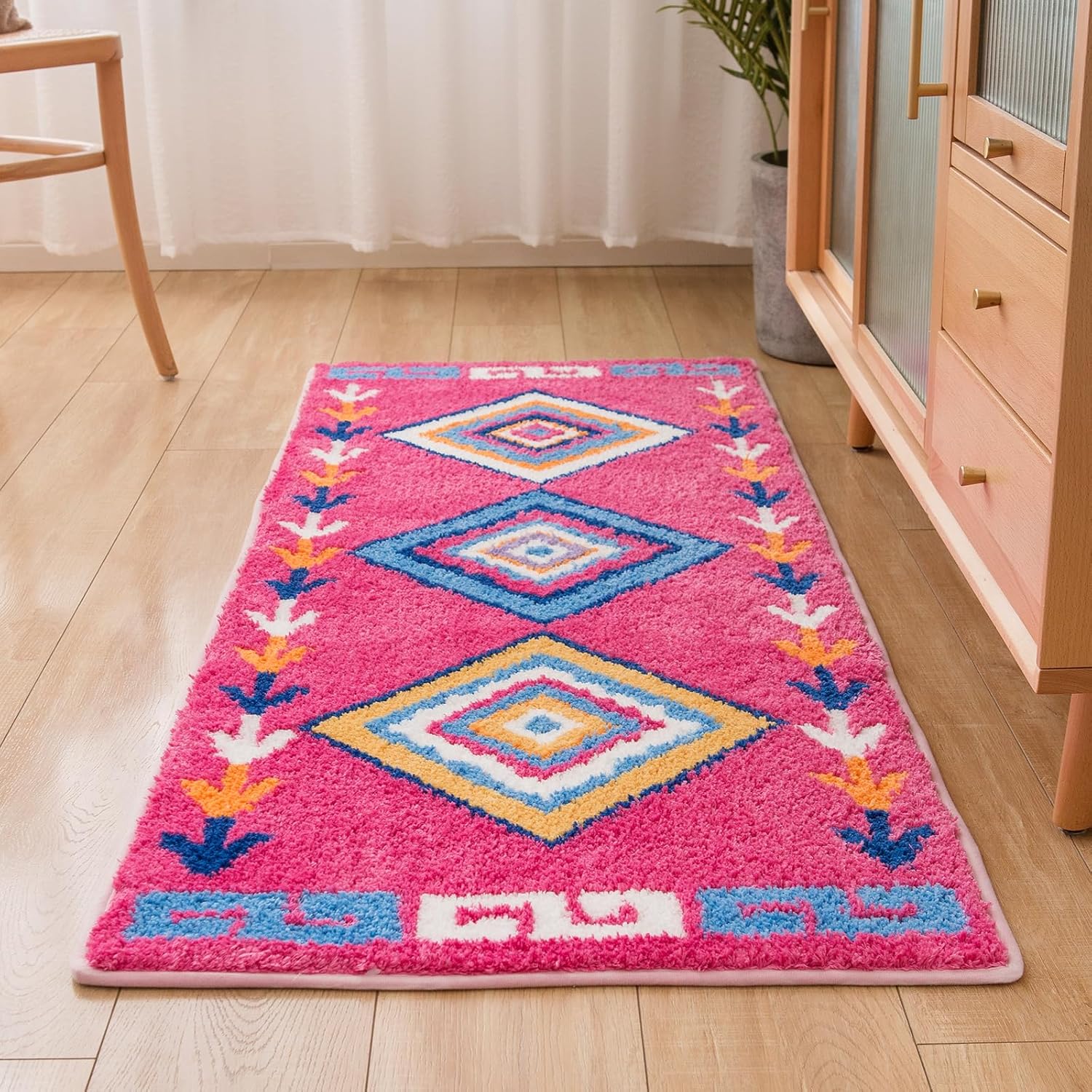 Bathroom Runner Rugs 24 x 60 Nonslip, Soft Cozy Shaggy