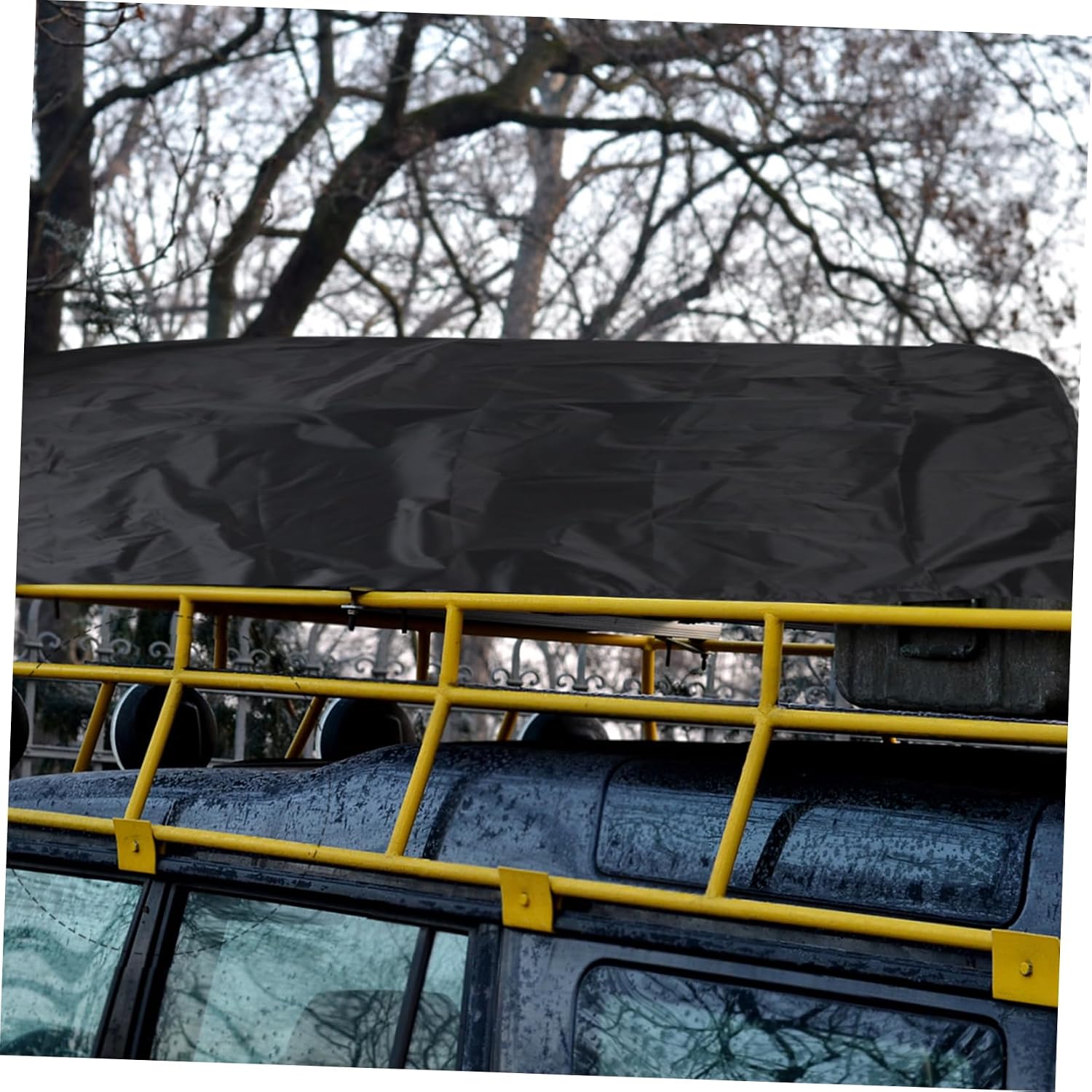 Easy Install Car Roof Top Rack Cover Weatherproof Rain Cover Cargo Bag Protector 190x145cm