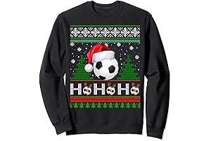 Santa Soccer Ugly Christmas Sweater