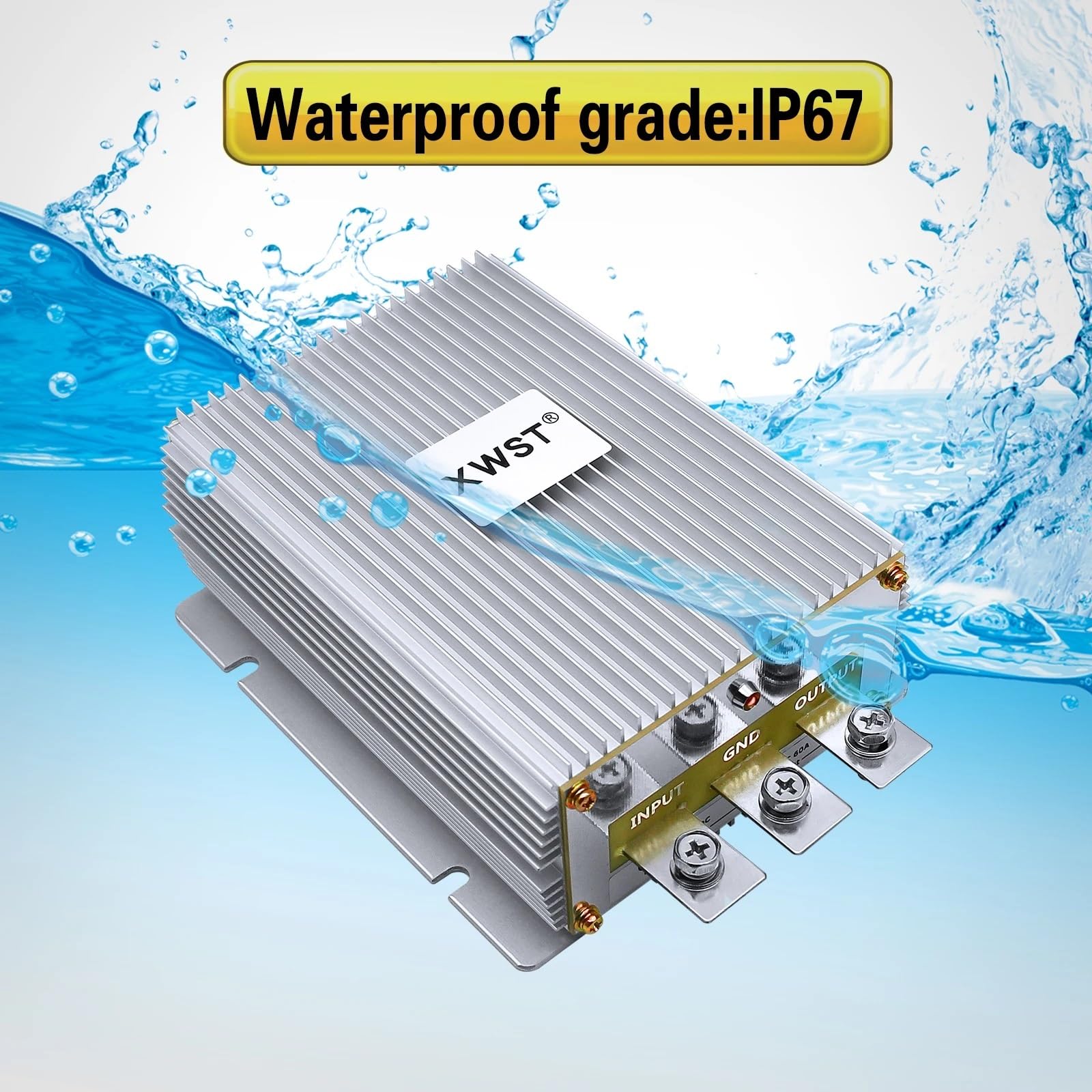 Przetwornica prądu stałego o dużej mocy, 12 V do 48 V, falownik samochodowy 10 A, 15 A, 480 W, 720 W (15A Aluminum Pro M)