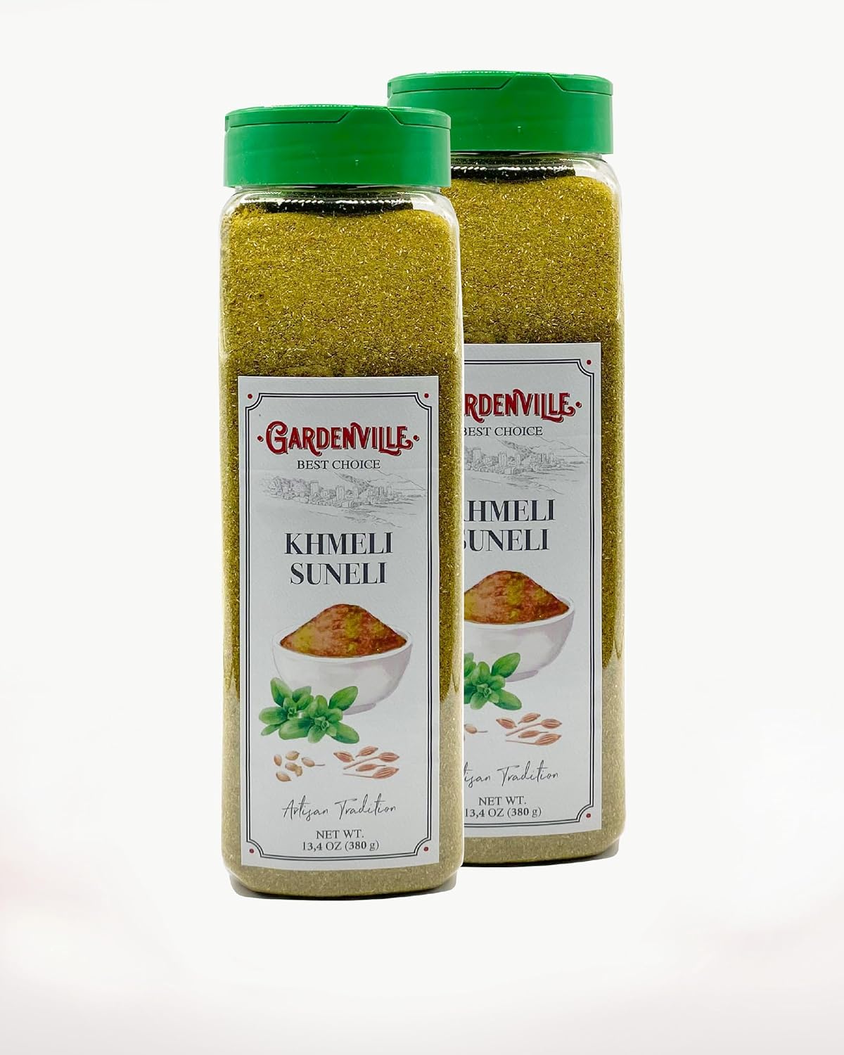 Khmeli Suneli Spices (2-Pack) – Authentic Georgian Blend in Bottles, Perfect for Soups, Meats, and Vegetables – Premium Quality Seasoning for Flavorful Cooking