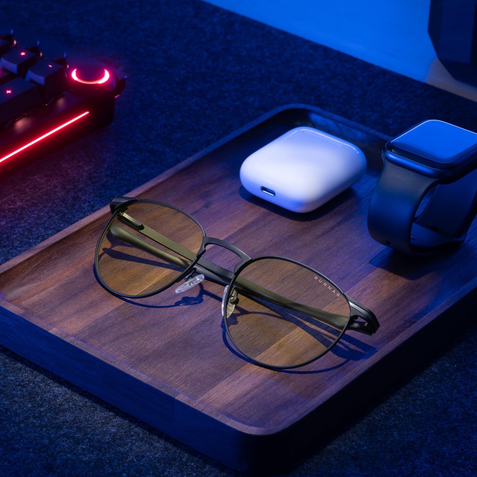 Gunnar Titanium Blaulichtfilter-Brille - Mateo