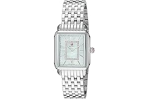 Michelle Watches Women's Deco Analog Display Swiss Quartz Silver Watch (Model: MWW06I000026)
