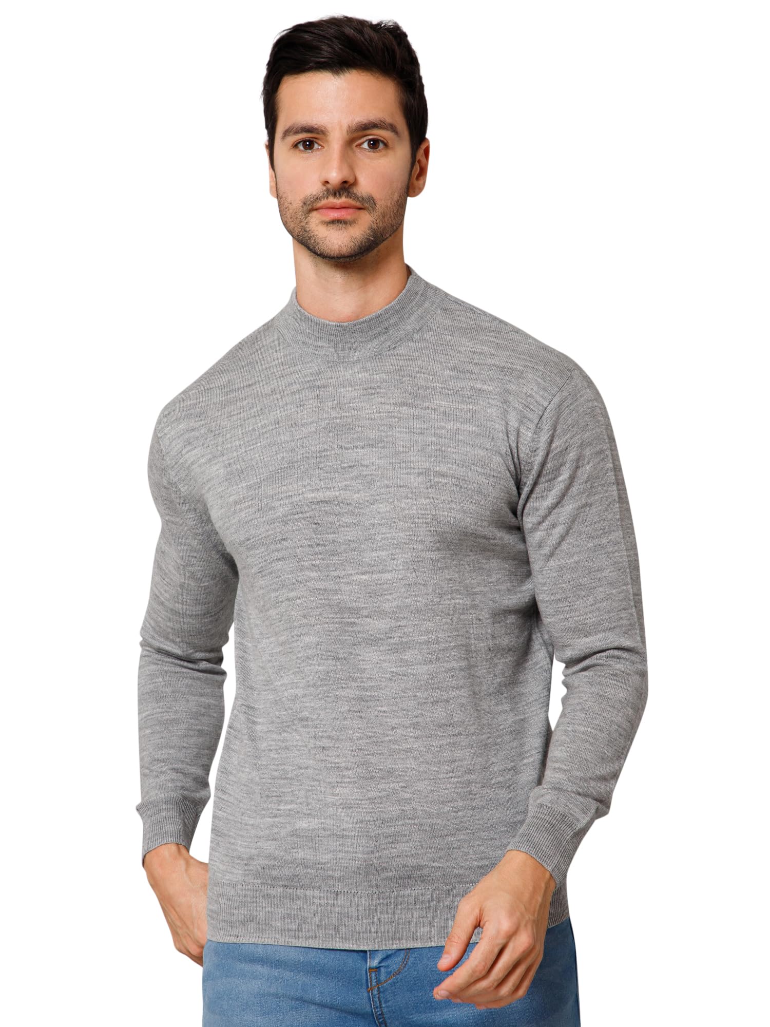 Solid Round Neck Full Sleeves Regular Fit Mens Casual Sweater | Casual Winter Sweater for Men | Mens Sweater for Winter Wear (P_MSWT00054)