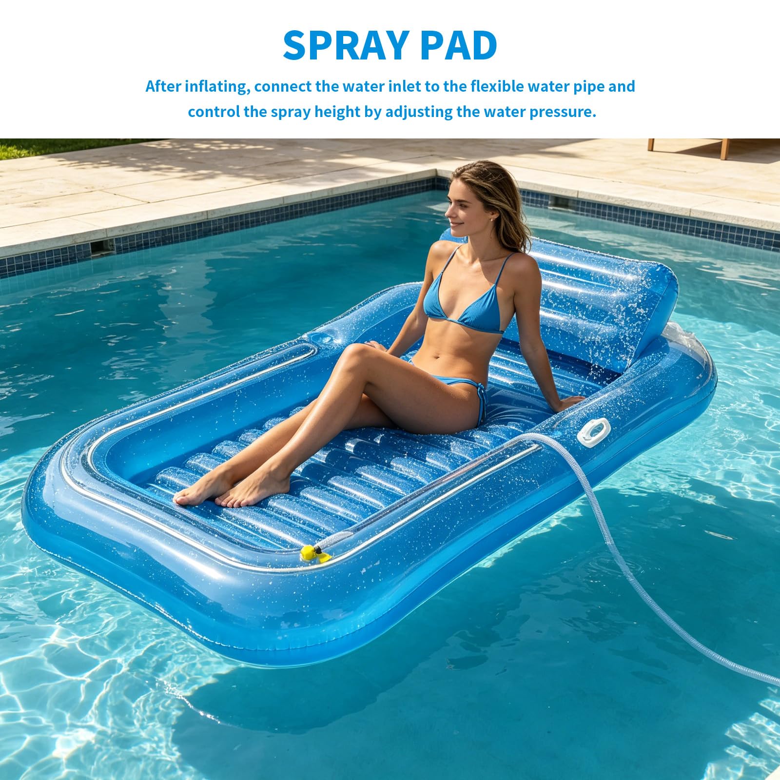 Colchoneta Piscina,Colchoneta Inflable Piscina,Flotador Inflable para Alberca Bronceadora,Colchón Hinchable para Piscina para Adultos,para Piscina,Broncearse,Playa y Lagos