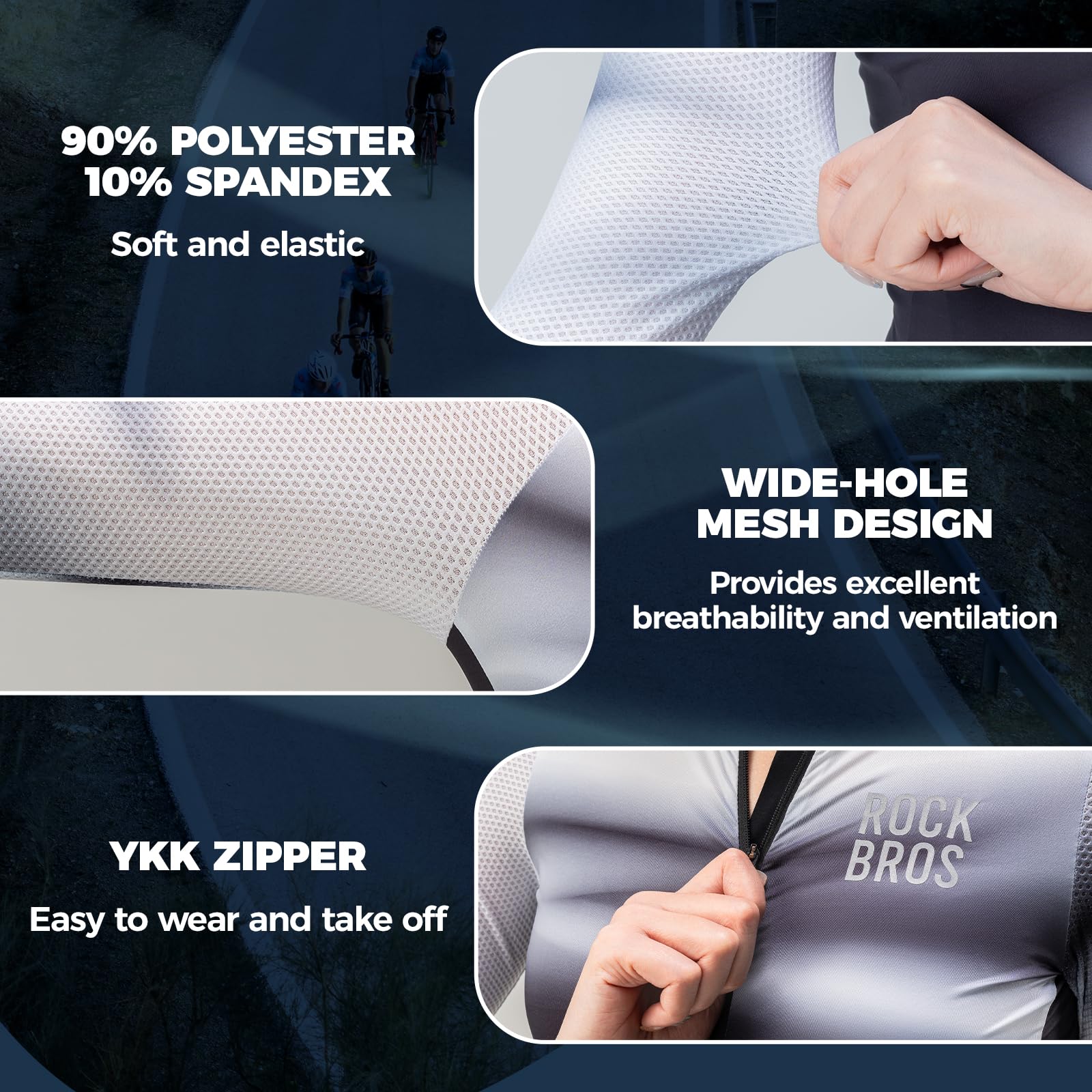 ROCKBROS Chaqueta Ciclismo Mujer Transpirable Chaqueta Deportiva Ropa de Manga Larga para Deporte Correr Bicicleta