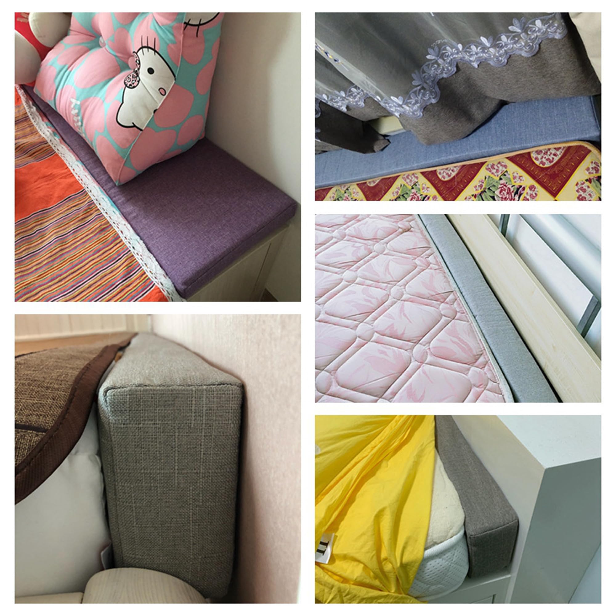 TTDGYYXW Rozmiar niestandardowy Sofa wypełniająca szczelinę w łóżku/Poduszka ochronna zagłówka Materac Podparcie podłokietnika Poduszka ze zdejmowanym pokrowcem Kawa 220 * 25 * 15 cm