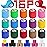 AZEN 16 Pack Self Adhesive Bandage Wrap, 2 X 5 Yards Elastic Cohesive Bandage Wrap, Color Athletic Tape, Vet Wrap, Ankle Tape
