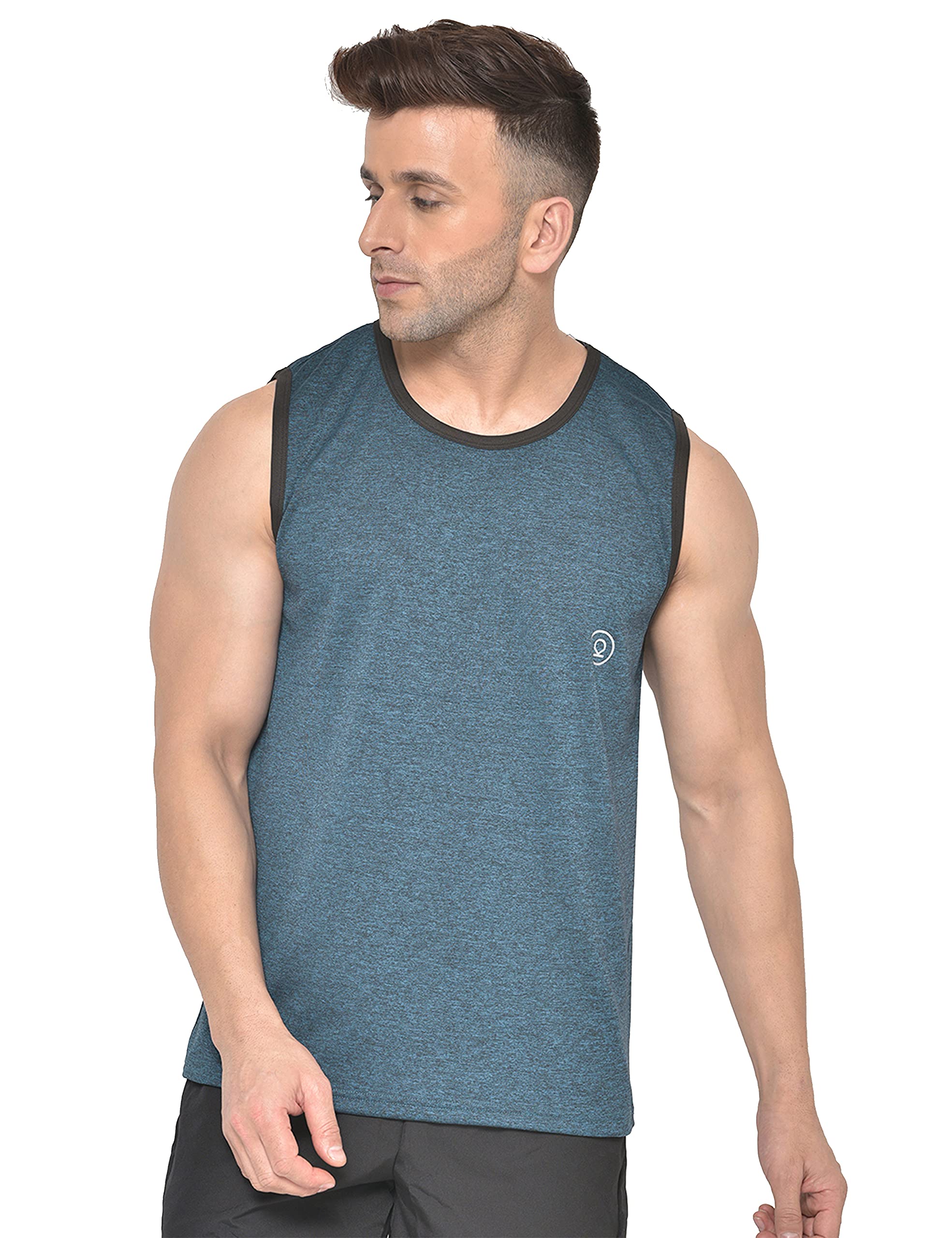 CHKOKKOMen Solid Gym Tank Tops Sleeveless Sport Regular Fit Vest