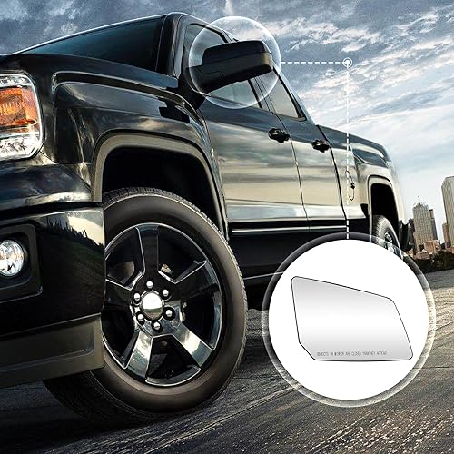 Miniatura 7 de Espejo calefactable del lado derecho del pasajero compatible con GMC Acadia Chevy Traverse Saturn Outlook Reemplazo para 15951928, 25990004, 30223,