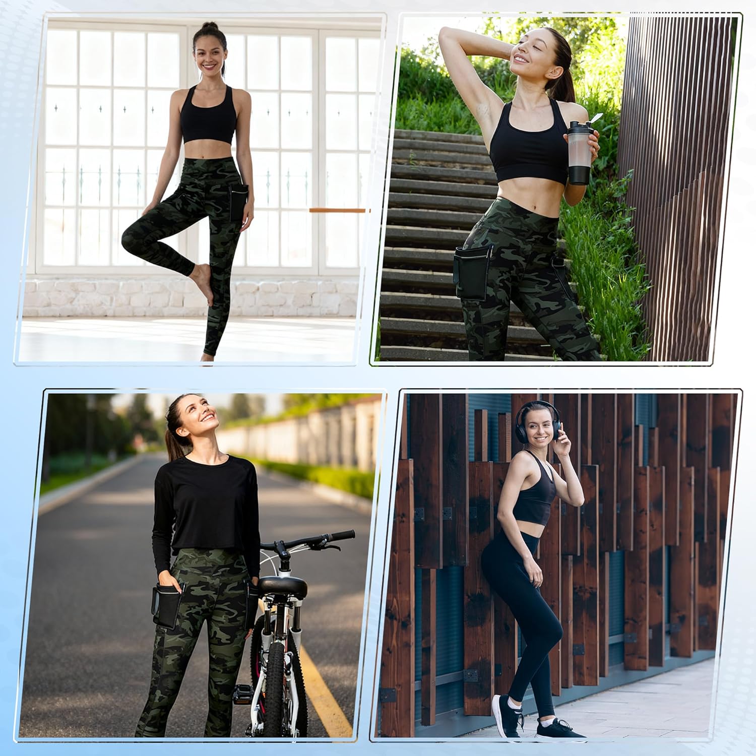 Women’s High Waist Yoga Leggings with Pockets Stretchy Tummy Control Workout Pants for Gym, Yoga, & Everyday Wear - Image 2