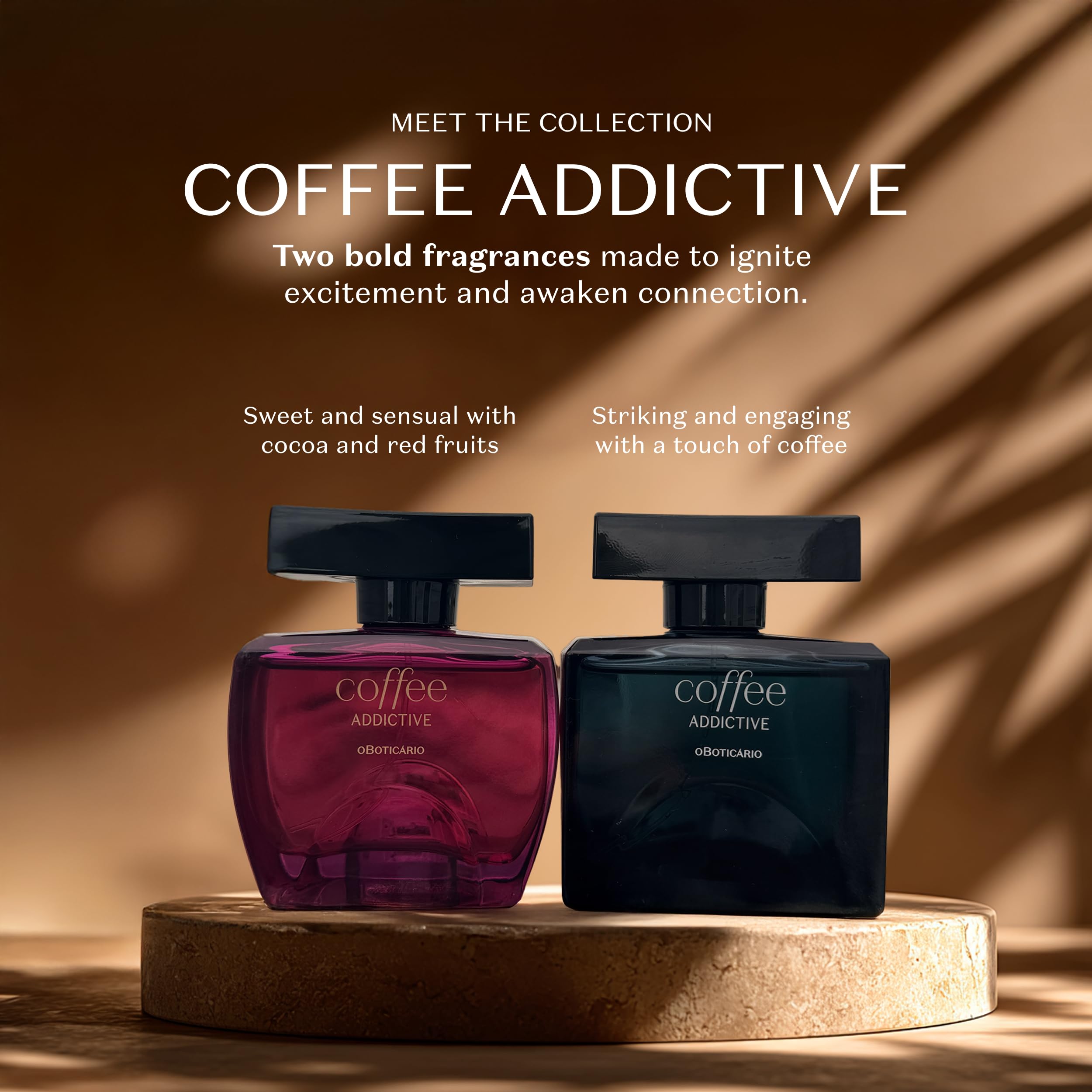 O Boticário Coffee Addictive Man Eau de Toilette 100 ml Parfum Oriental Cardamome, Ambre et Café