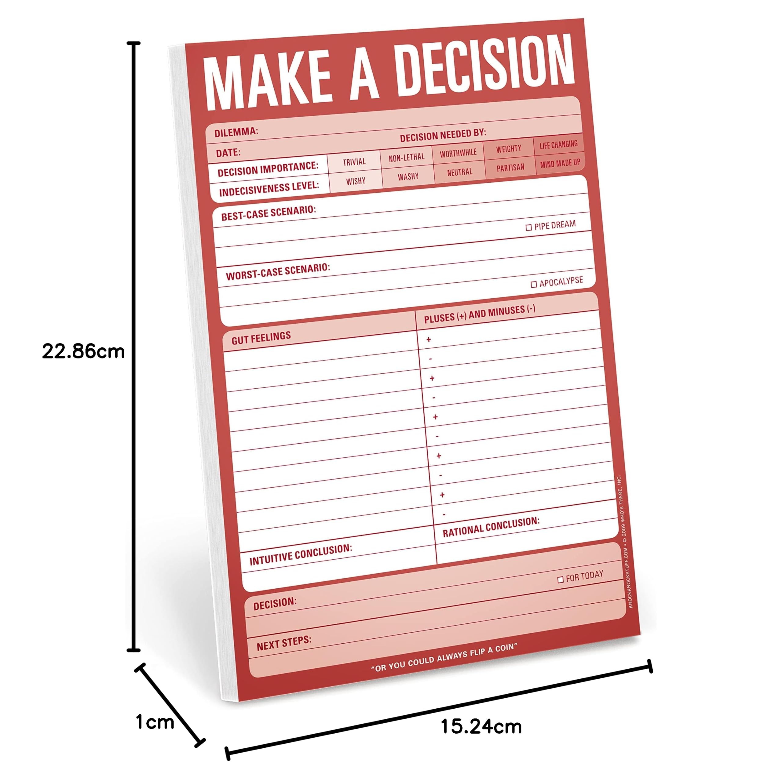Knock Knock Bloc de notas Make a Decision (12217)