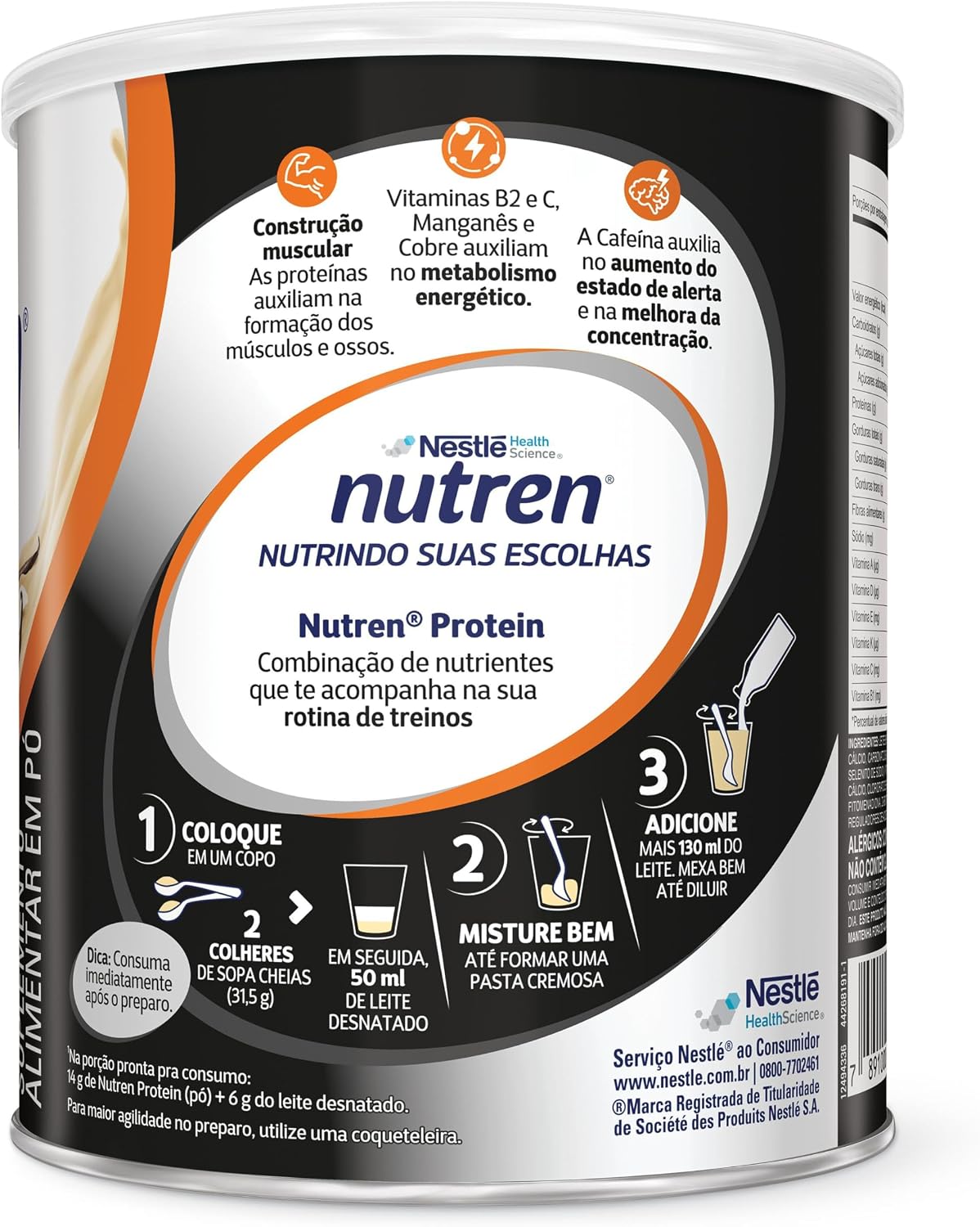 Nutren Protein Po Baunilha 800G