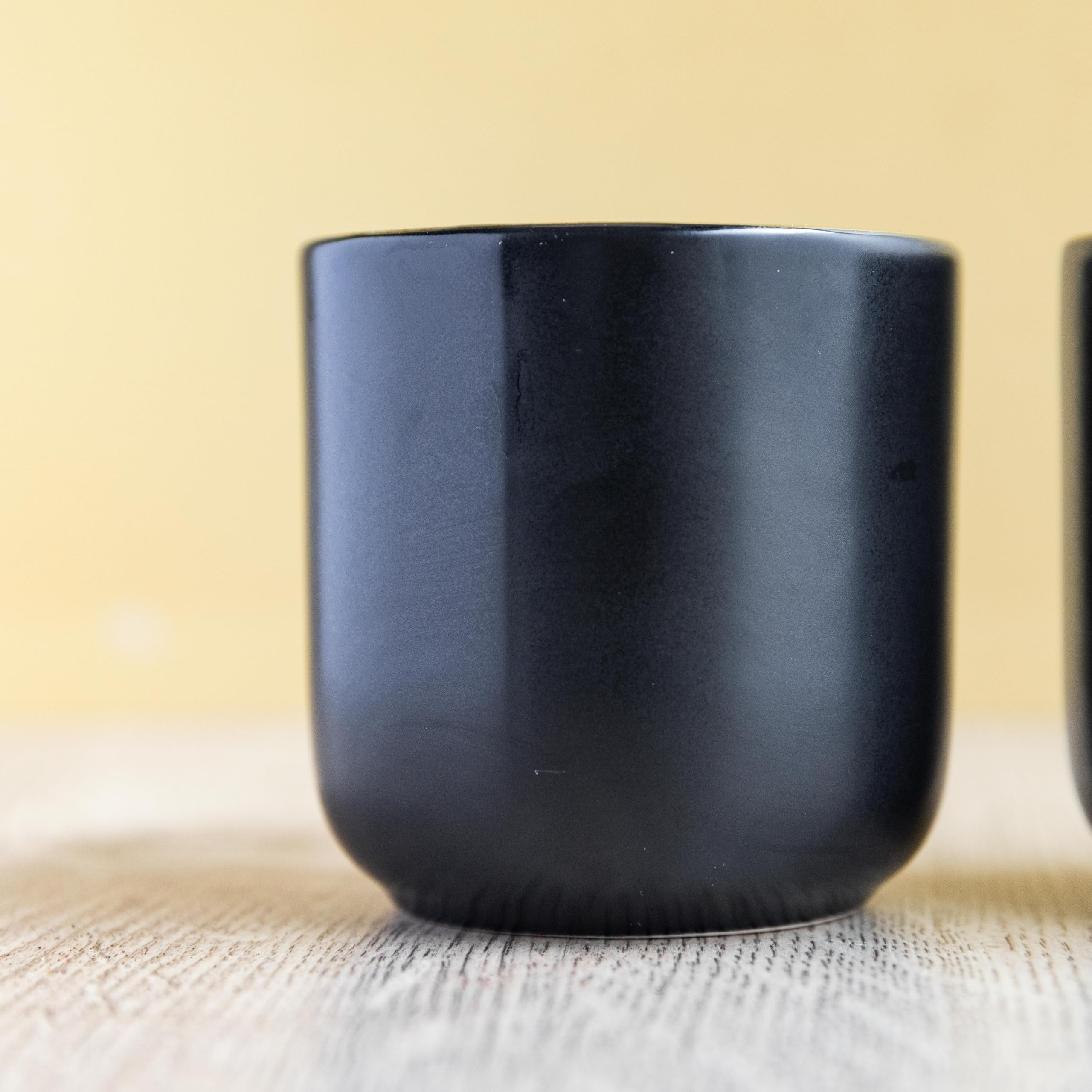 La Cafetière Kubki do espresso z podwójnymi ściankami, zestaw dwóch sztuk, 70 ml, czarne, LCDWMUG702PC