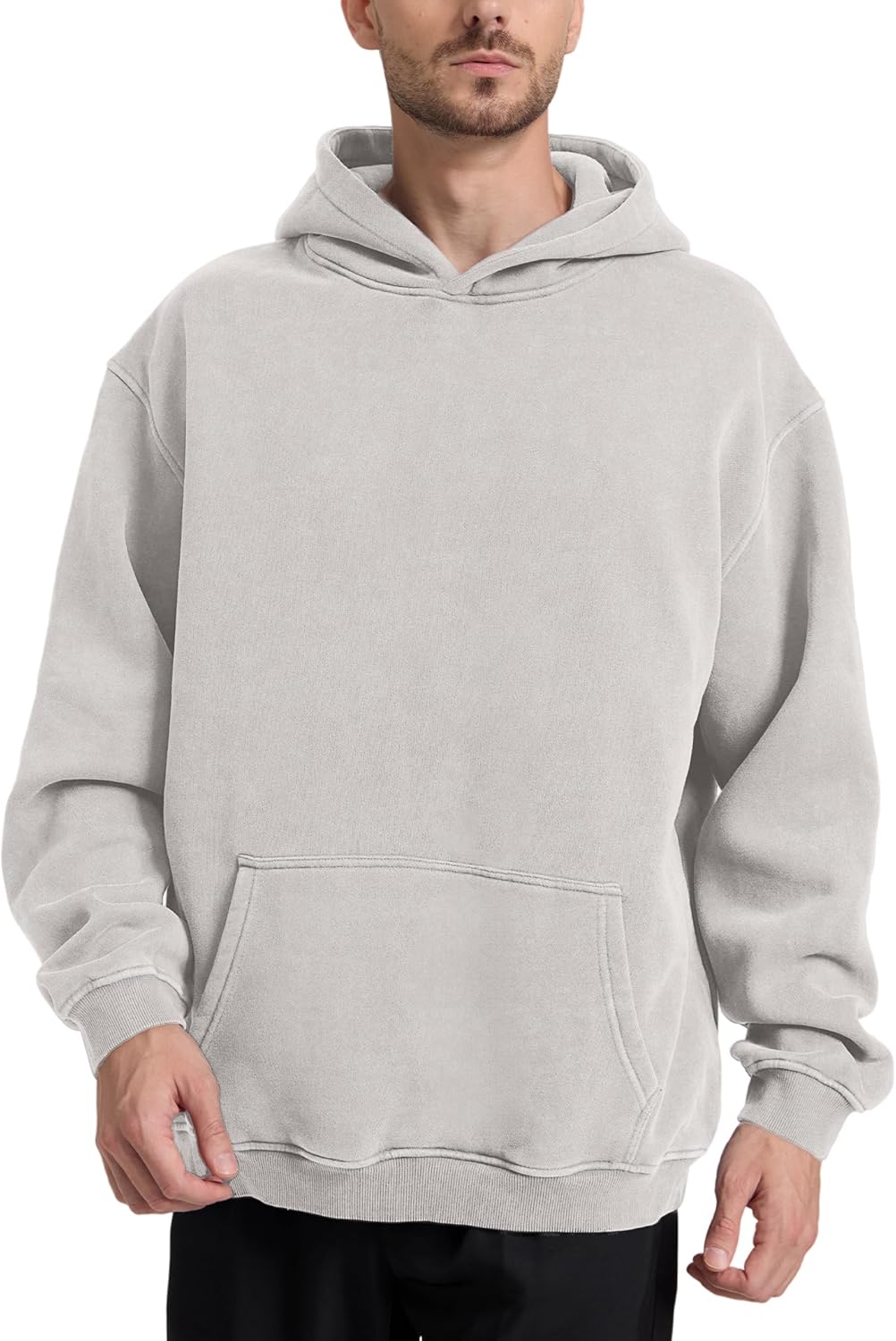 Hatant Oversized Hoodie Sweatshirts for Men Couples Heavyweight Hoodies Pullover Vintage Mens Acid Wash Sweaters Clothes 2026 - Image 3