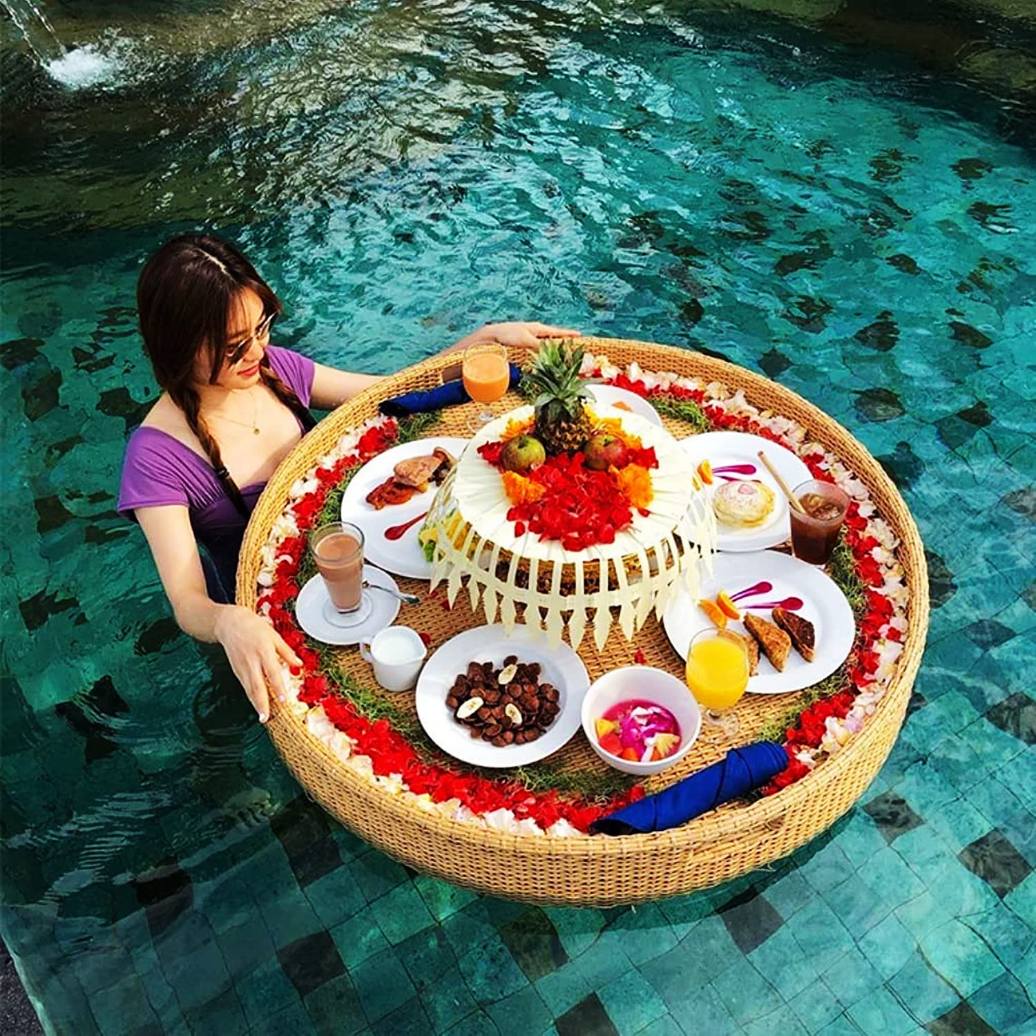 Swimming pool floating bar, Swimming Floating Serving Tray Table