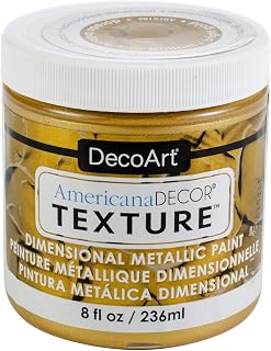 Decoart Texture Metallics 8oz Brt Gld, None