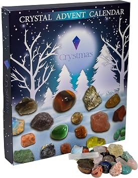Crystal Advent Calendar 2025-25 days Crystal Calendar - Gemstone Advent Calendar 2025 -