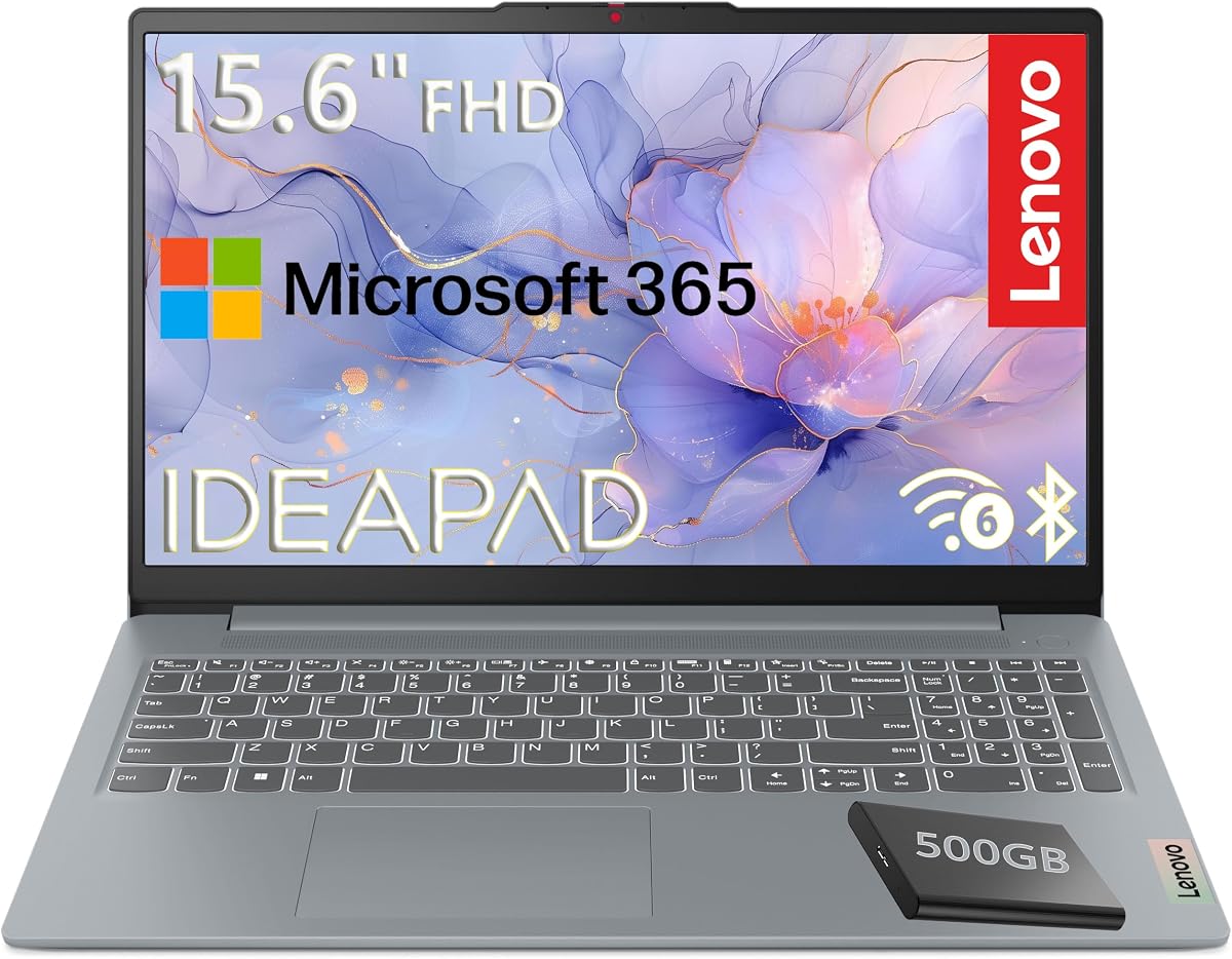 Laptop FHD de 15.6", edición 2026, CPU Intel de 4 núcleos | Computadora para estudiantes de uso diario, WiFi 6, carga rápida, batería de larga duración, PC delgada y liviana para viajes, entretenimiento en el hogar