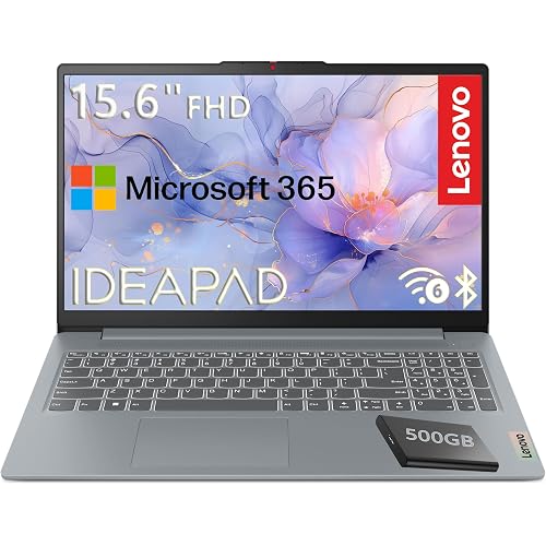 Lenovo 15.6" FHD Laptop, 2026 Edition, Intel 4-Core CPU, with 500G Ext HDD