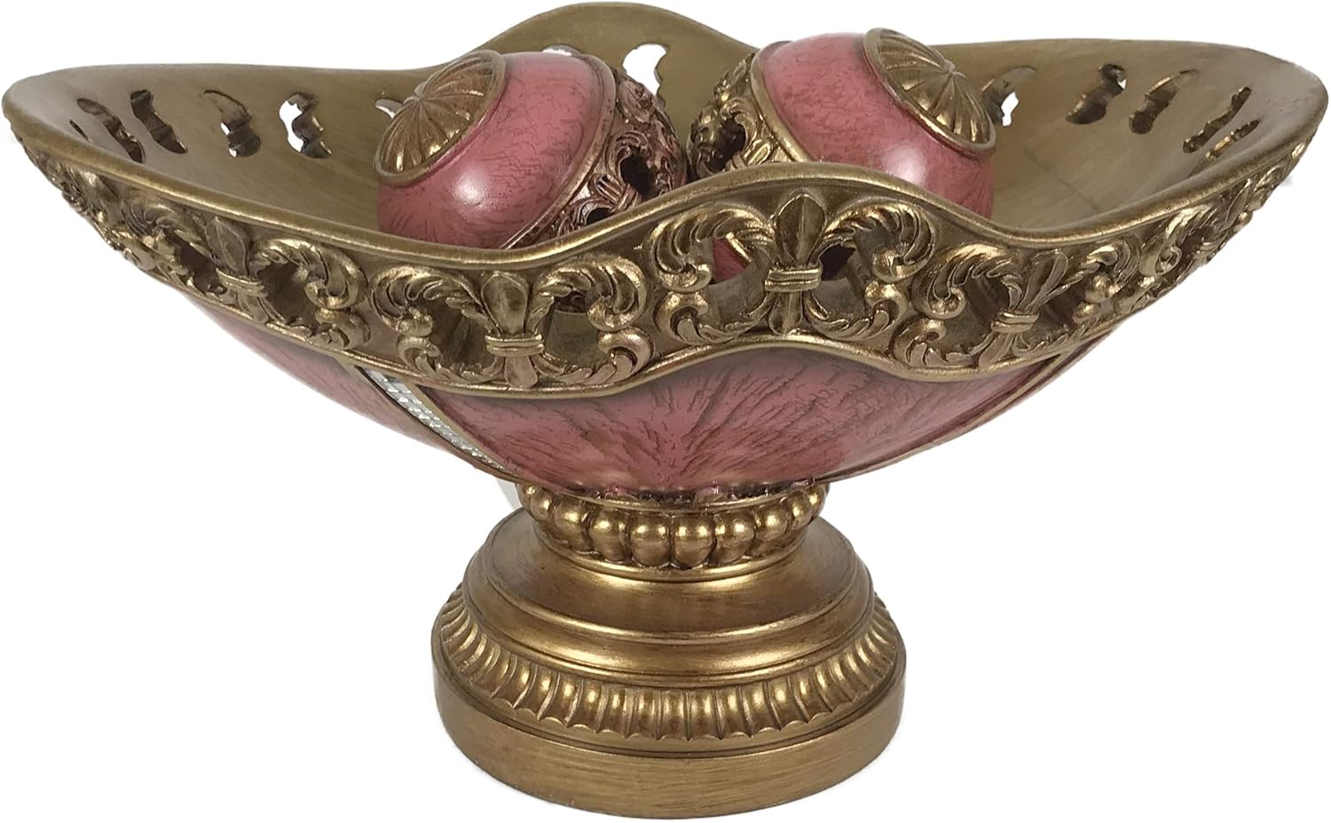 ZanZour Luxury Antiques Decorative Bowl and Orb Set Balls