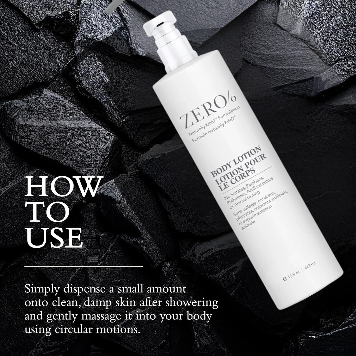 ZERO% by Gilchrist & Soames Naturally KIND Body Lotion, 15 fl oz
