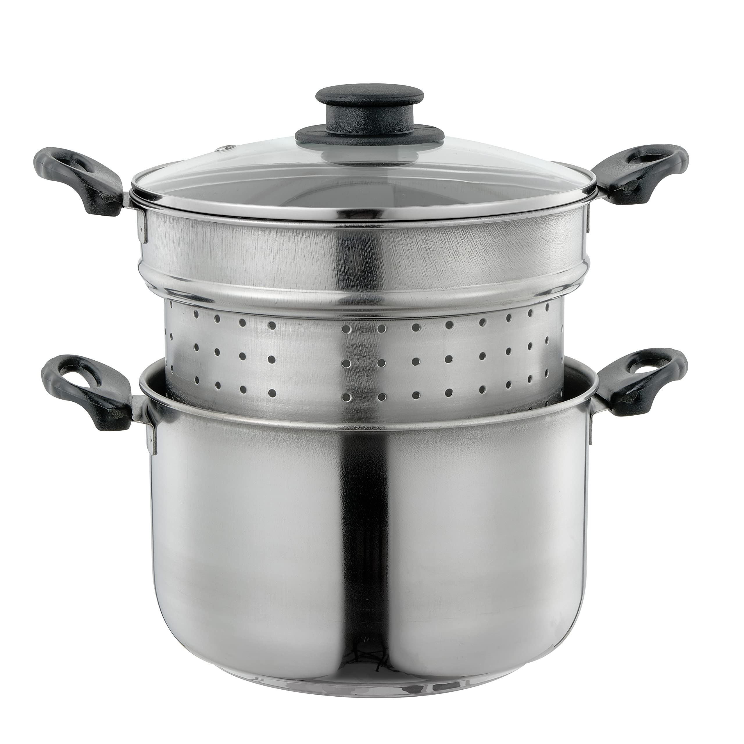 Baroni Home Padella Antiaderente, Pastaiola piano cottura Induzione, gas ed elettrico, Made in Italy, Pastaiola Alluminio, 20 cm