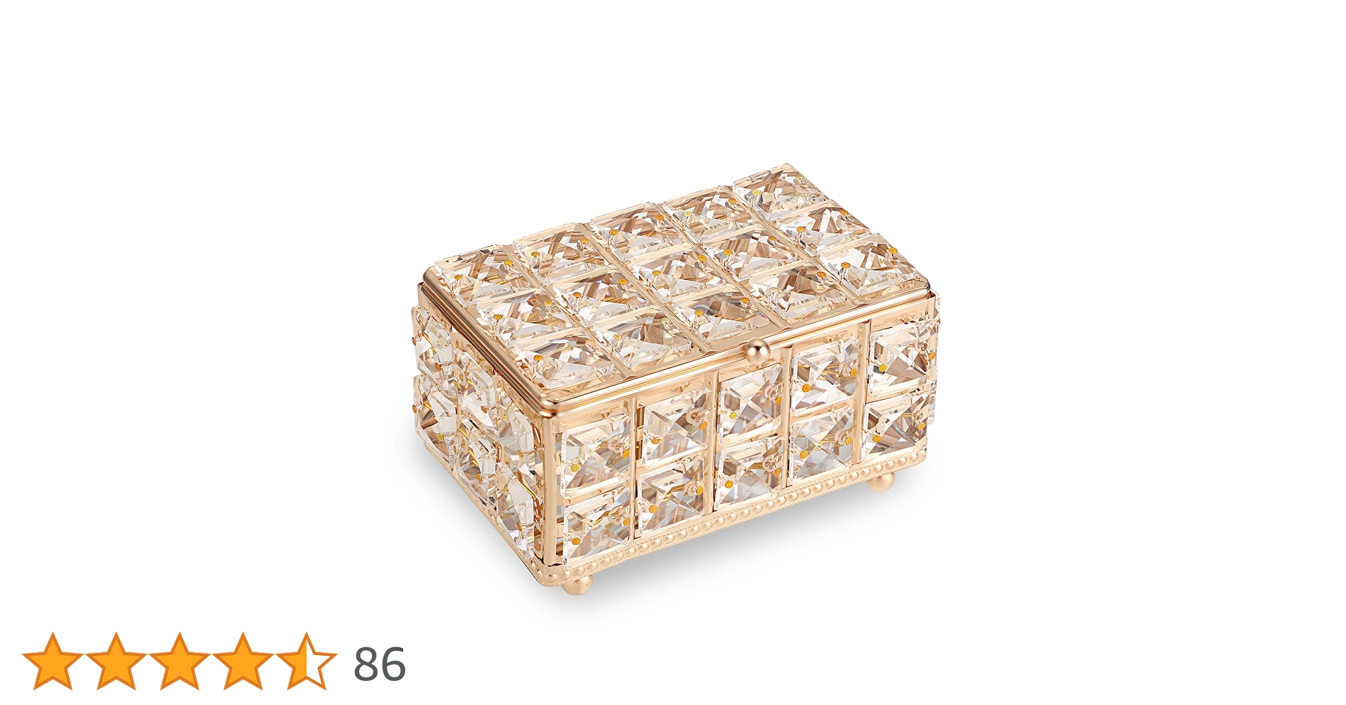 お値下げ　マザーグースの世界オルゴールコレクション全12点　ケース付き Amazon｜Hipiwe クリスタルジュエリー 小物入れ 蓋付き ゴールド