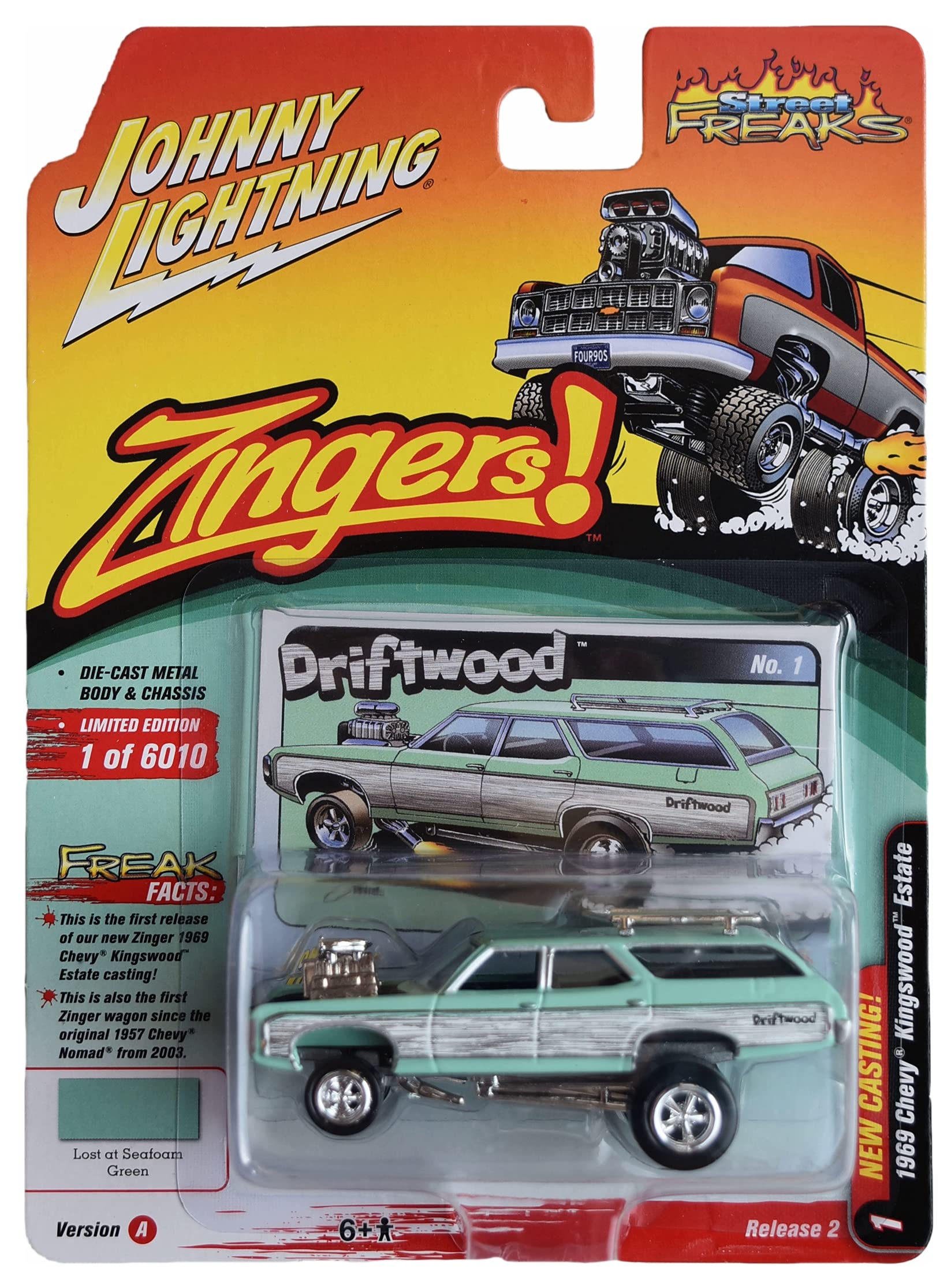 Johnny Lightning 1969 Chevy Kingswood Estate, [Seafoam Green]