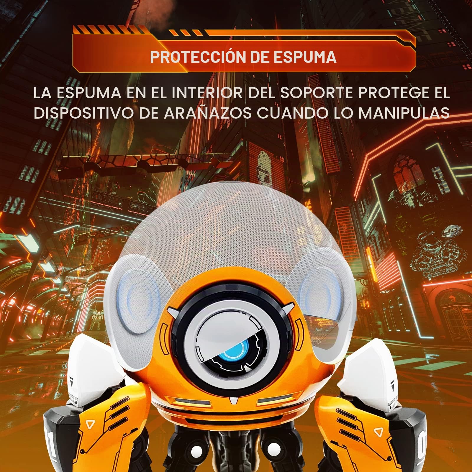 Soporte de Escritorio para Echo Dot 4a 5a Generación, Homepod Mini, Echo Dot 4a 5a Generación Diseño de Robot Exploración de Marte Versión Infantil Sin Micrófono e Interferencia de Sonido