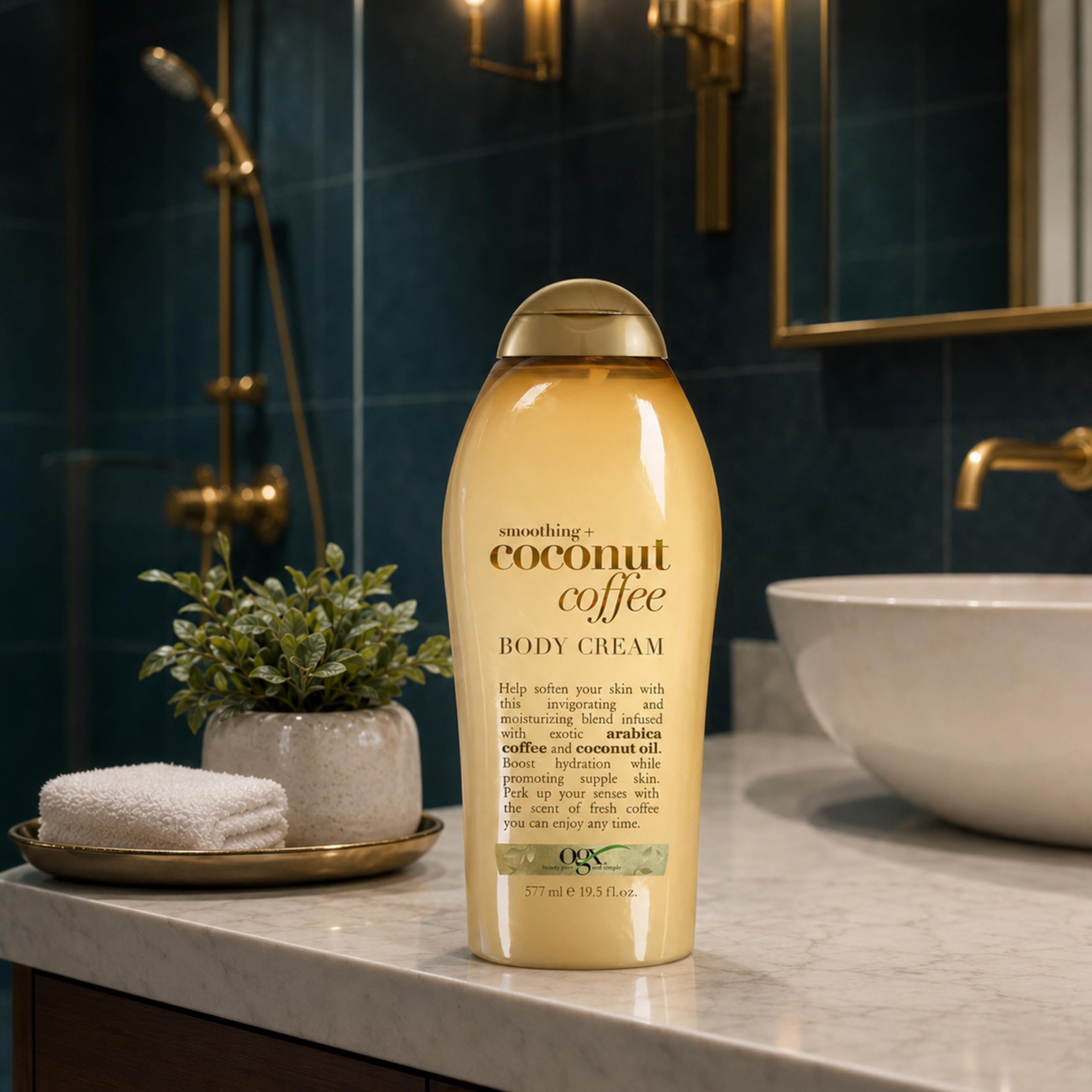 Amazon.com : OGX Smoothing + Coconut Coffee Body Cream 19.5 oz