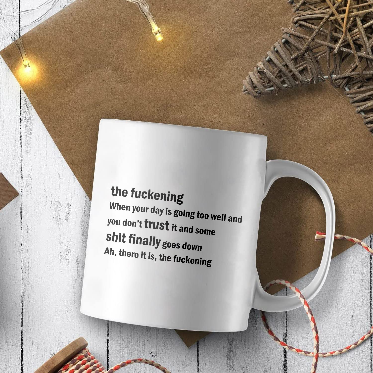 Amazon.com: The Fuckening Mug - Sarcastic Coffee Mug - Funny Coffee Mug -  Swear Mug - Inappropriate Mug - Gift For Him Her White 11 Ounce Or 15 Ounce Ceramic  Mug : Home & Kitchen
