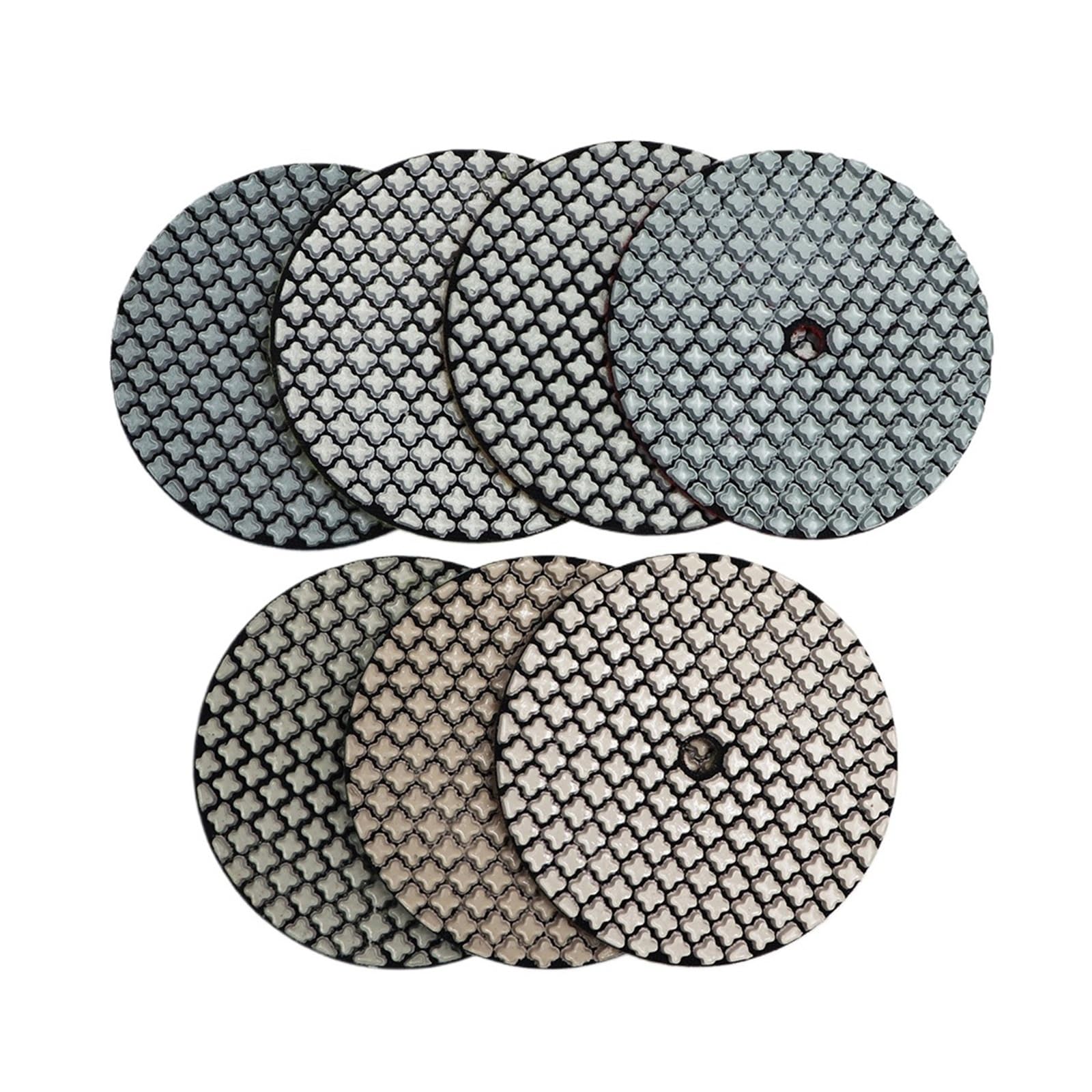 7 pz/set Dia 4 pollici/100mm Tamponi for lucidatura a umido o a secco Dischi abrasivi in ​​resina(7pcs Grit 50)