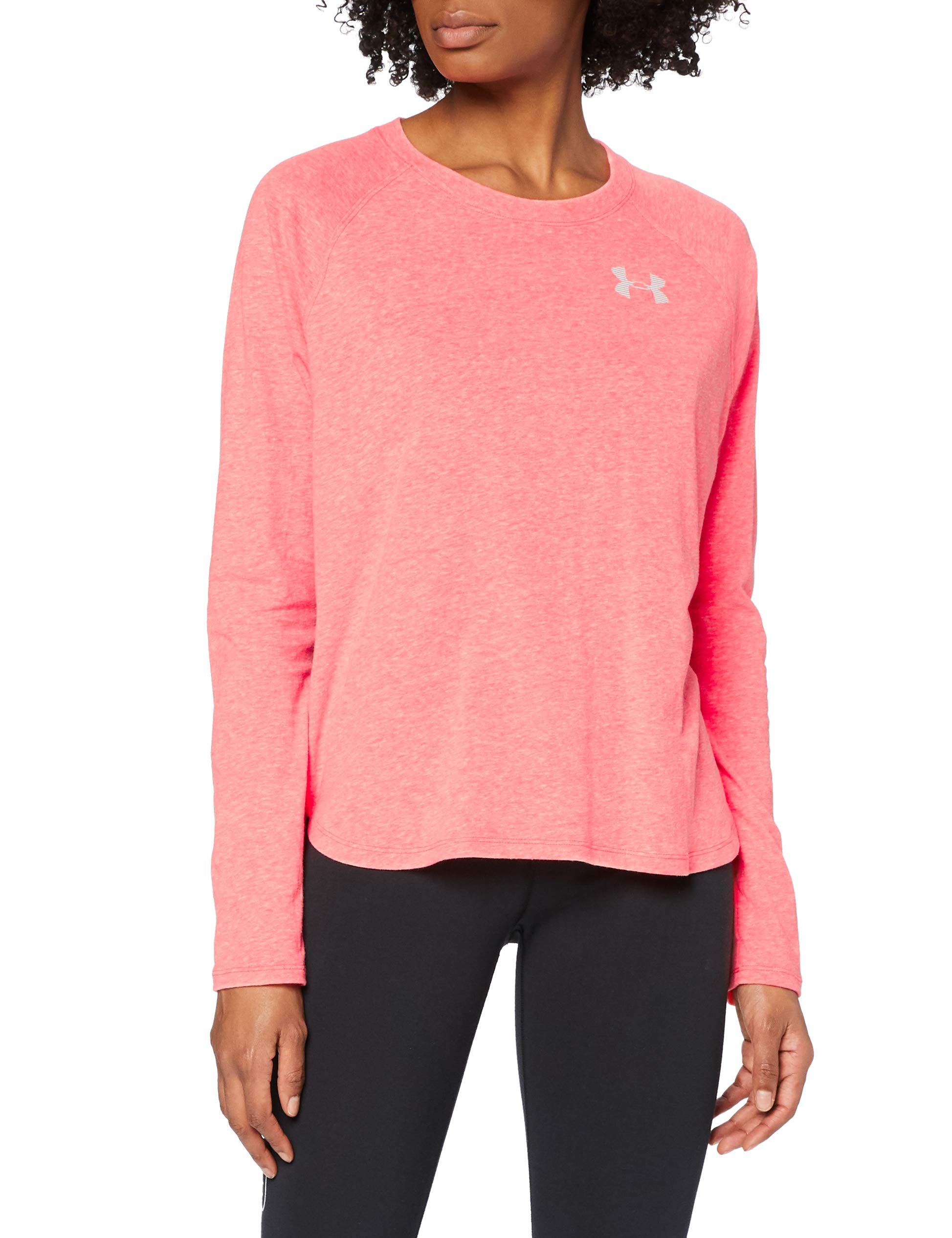 Under Armour Women's Graphic Triblend Long Sleeve Shirt - Marathon Red/Light Heather, Medium